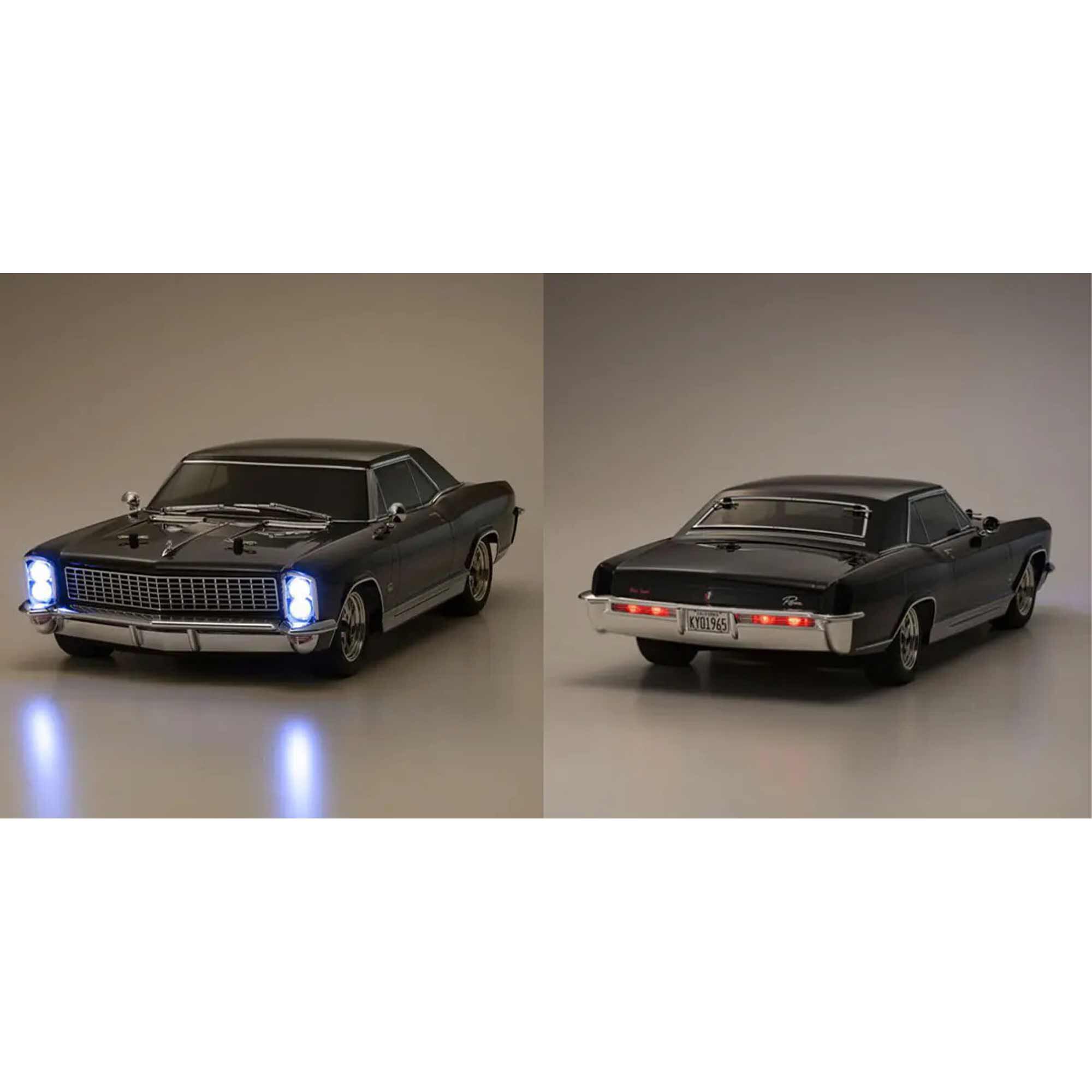 Kyosho 1/10 1965 Buick Riviera Fazer Mk2 FZ02L Brushed 4x4 On-Road Touring RTR, Regal Black