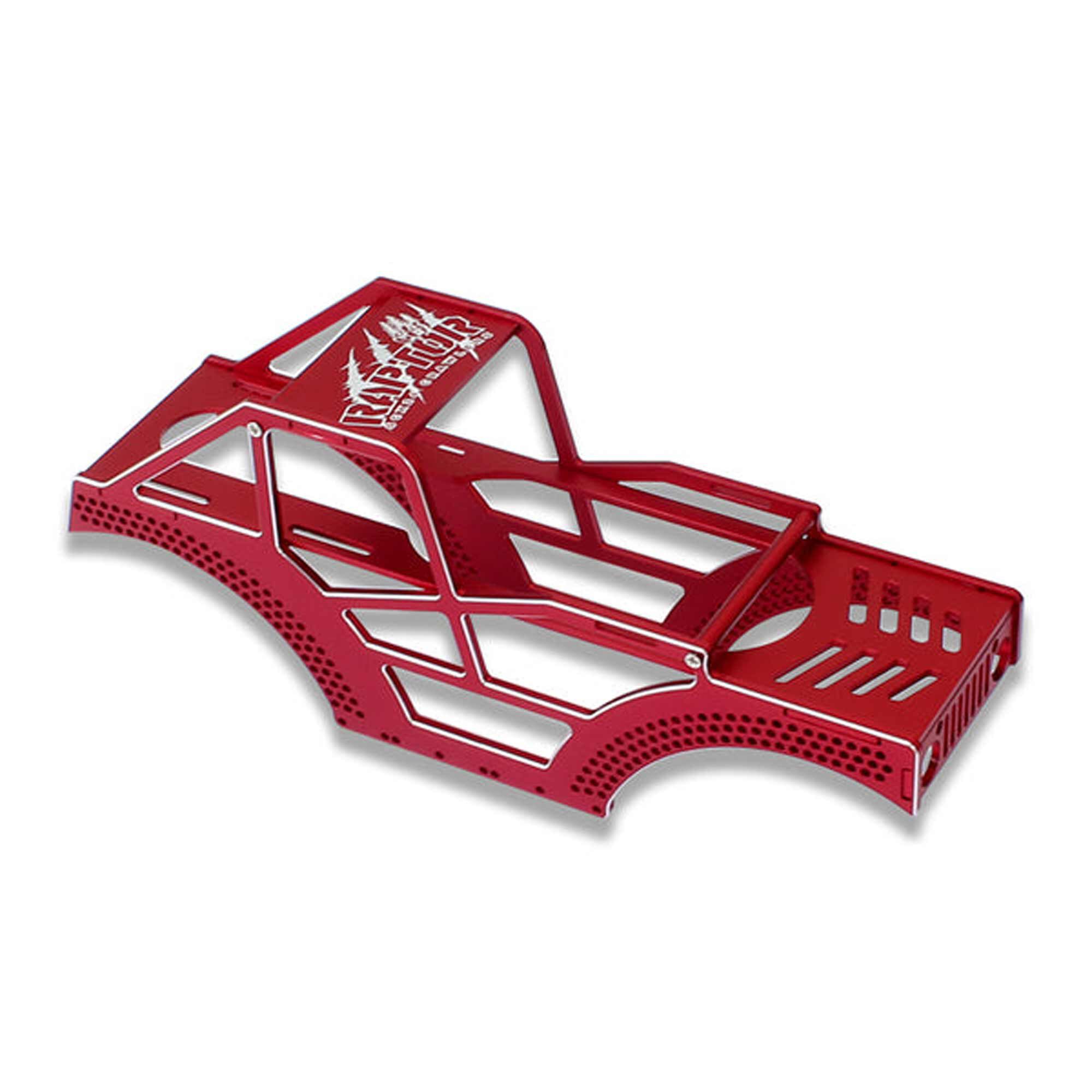Furitek Raptor Aluminum Frame Kit, Red: SCX24