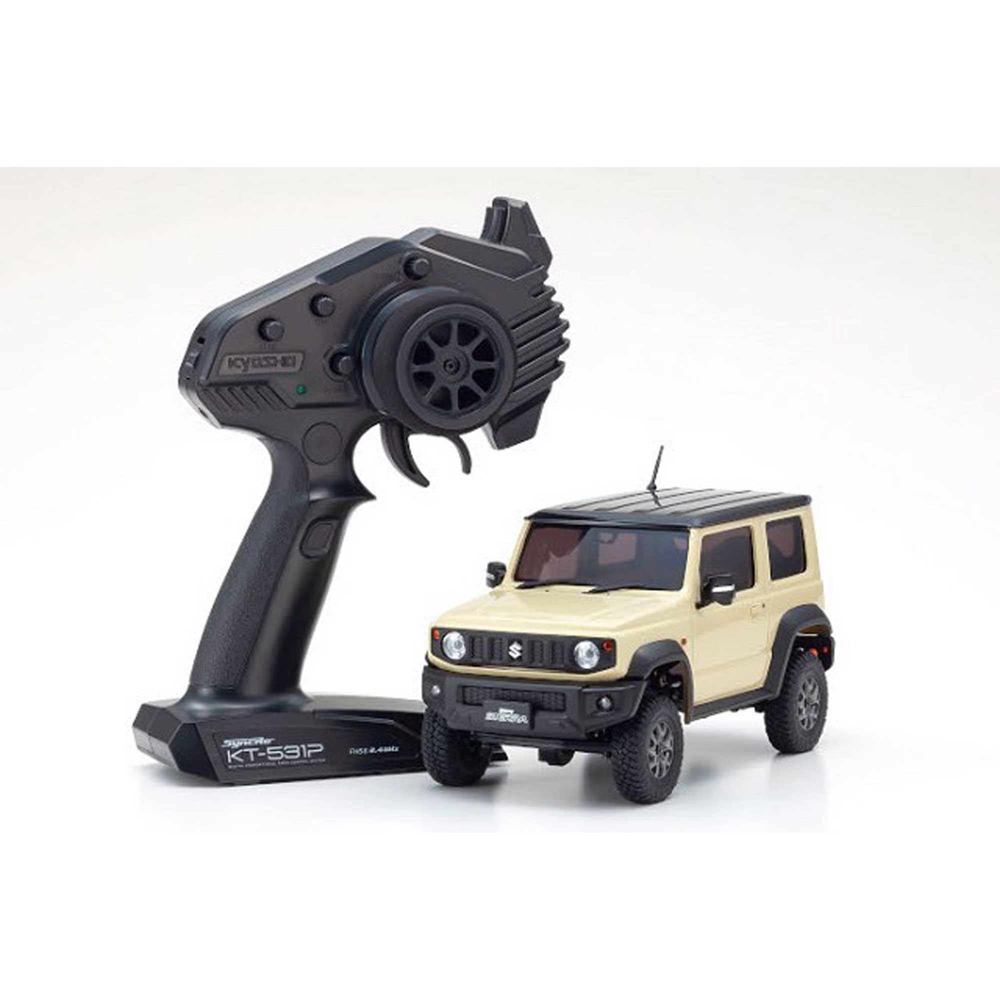 Kyosho 1/28 Suzuki Jimny Sierra MINI-Z 4X4 Crawler RTR, Ivory