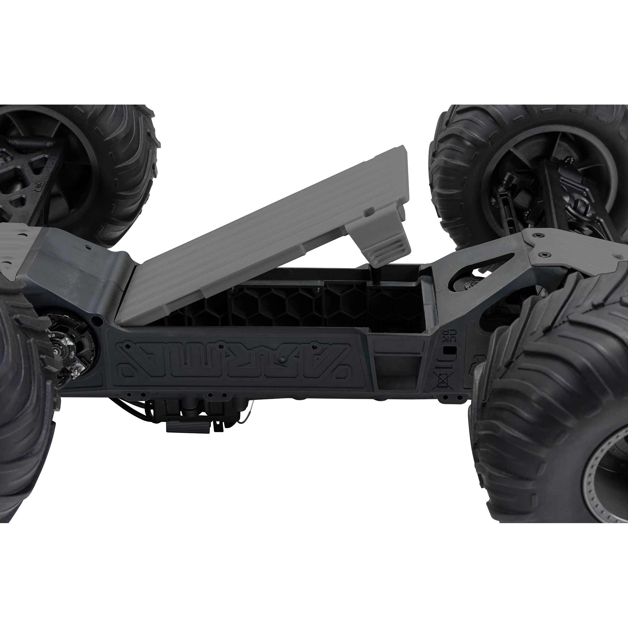 ARRMA 1/10 GORGON 2WD RTA Kit Brushed Monster Truck (Battery & Charger Included), Gun Metal