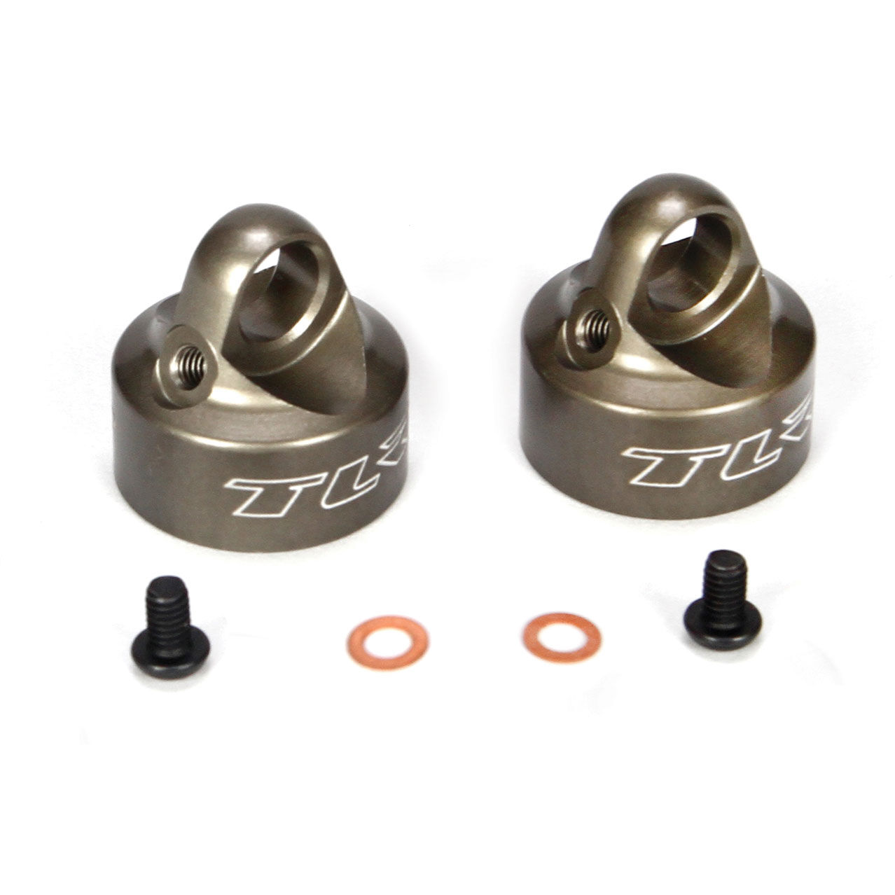 Team Losi Racing Bleeder Shock Caps Alum (2): 22/22T/22-4