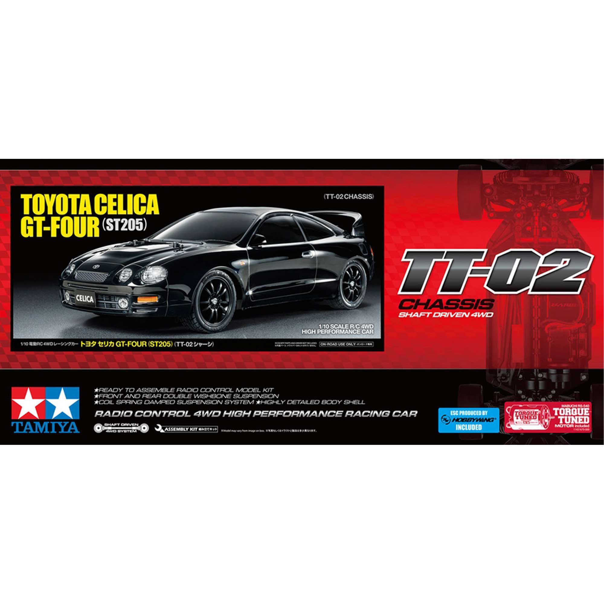 Tamiya 1/10 RC Toyota Celica GT-FOUR (ST205) (TT-02)