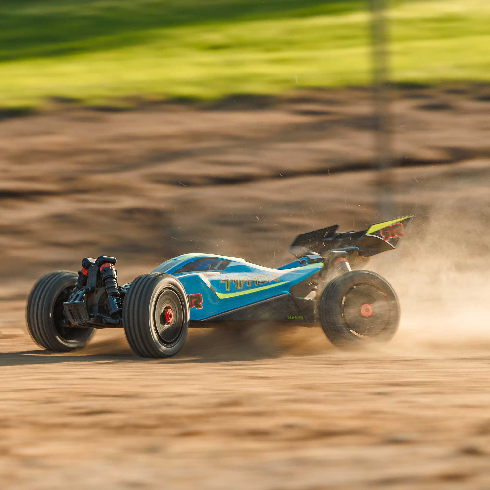 ARRMA 1/8 TYPHON MEGA 665 4X4 RTR Brushed Buggy, Blue