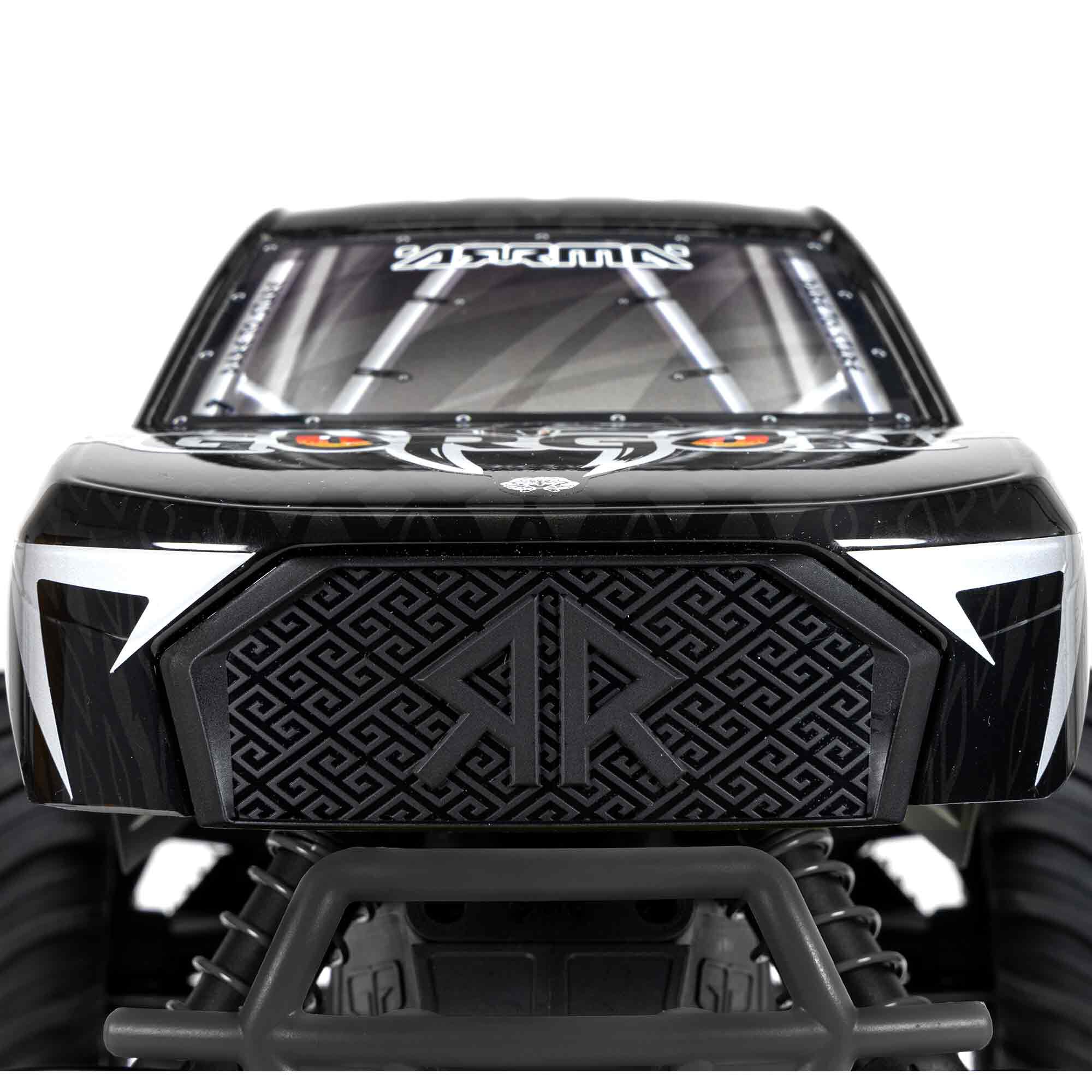 ARRMA 1/10 GORGON 2WD RTA Kit Brushed Monster Truck (Battery & Charger Included), Gun Metal