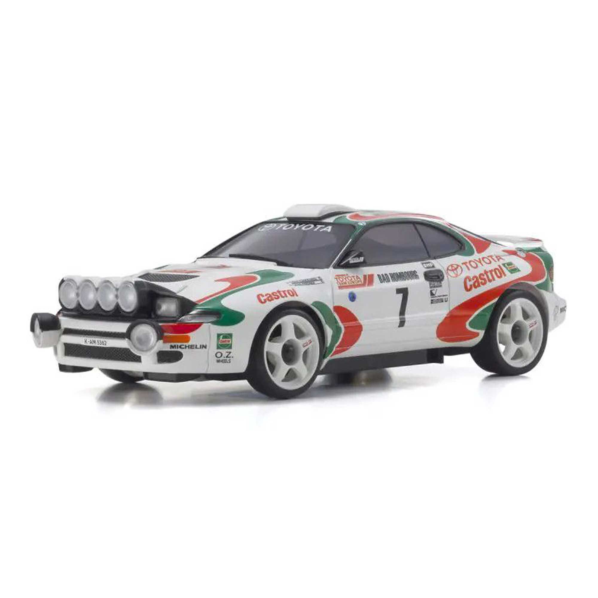 Kyosho 1/28 Mini-Z Toyota Celica GT-Four On-Road Touring Car RTR, No.7 WRC 1993