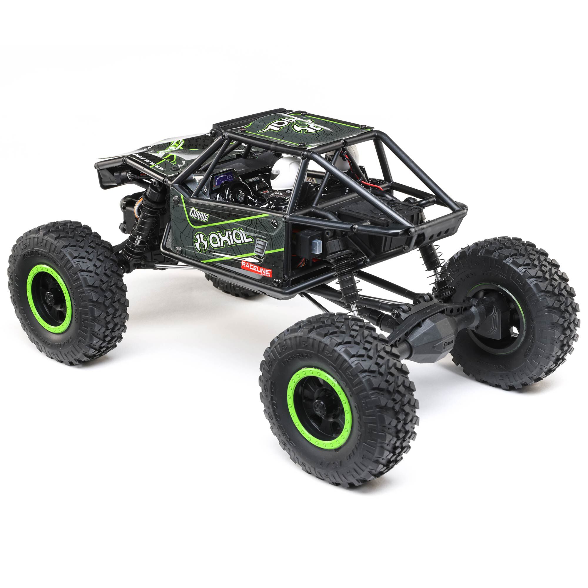 Axial 1/18 UTB18 Capra 4X4 RTR Brushed Rock Crawler (Battery & Charger Included), Black