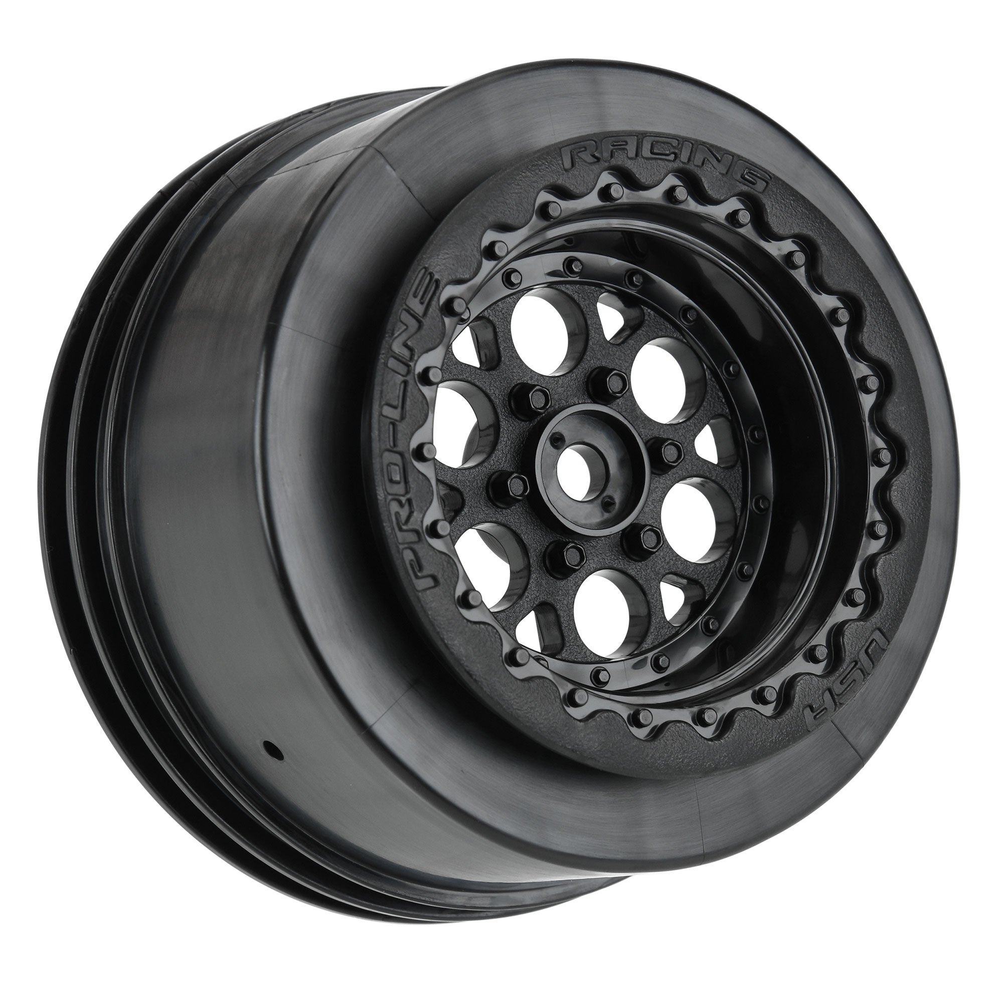 Pro-Line Racing 1/10 Showtime+ Wide Rear 2.2"/3.0" 12mm Drag Wheels (2) Black