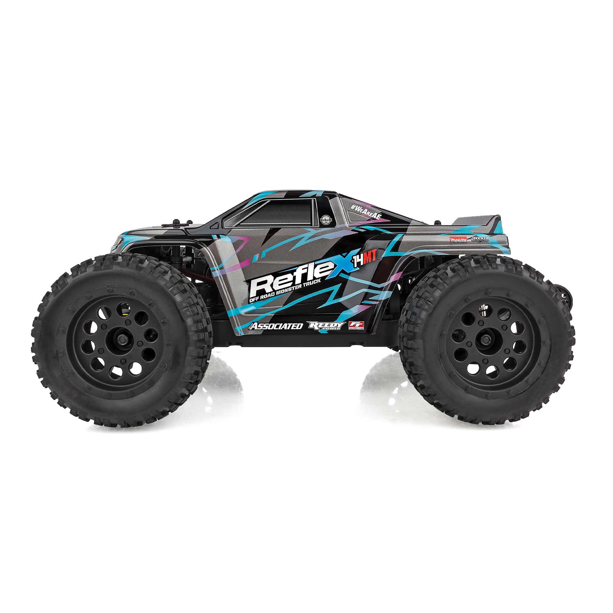 Team Associated Reflex 14MT RTR, Blue/Purple LiPo Combo
