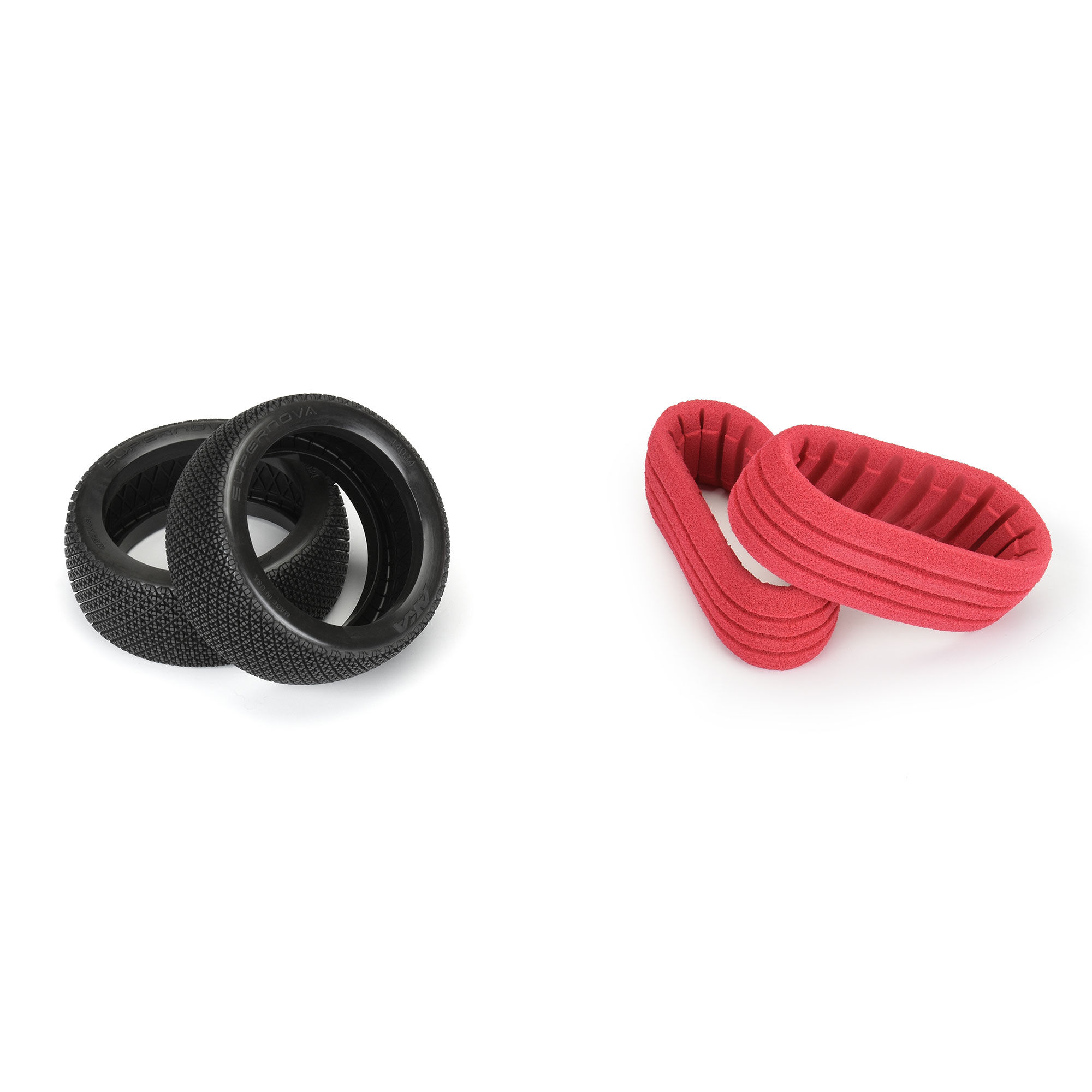 AKA PRODUCTS, INC. 1/8 Supernova Soft Longwear F/R Off-Road Buggy Tires (2)