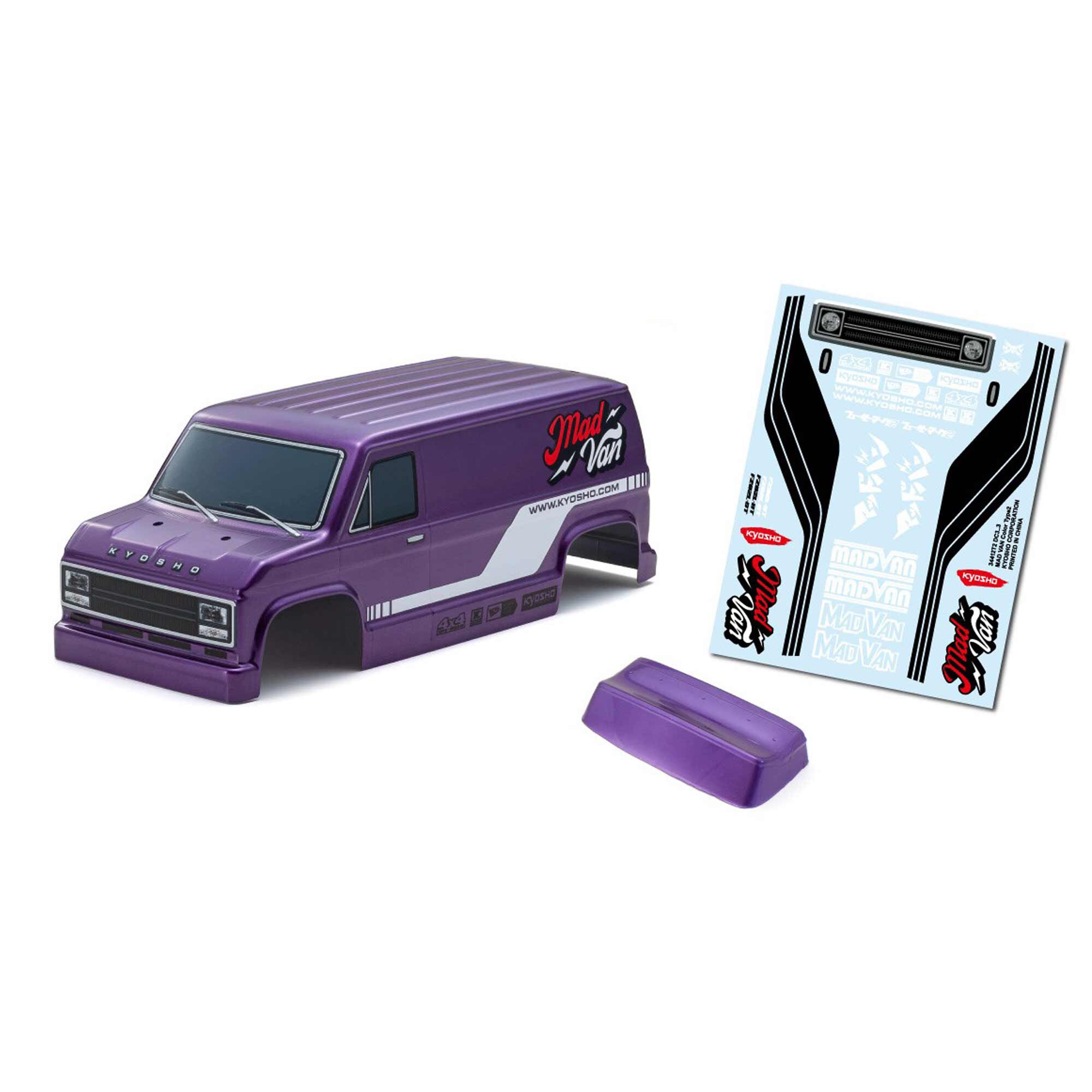 Kyosho 1/10 Mad Van Fazer Mk2 FZ02L-BT Brushed 4x4 Monster Truck RTR, Purple