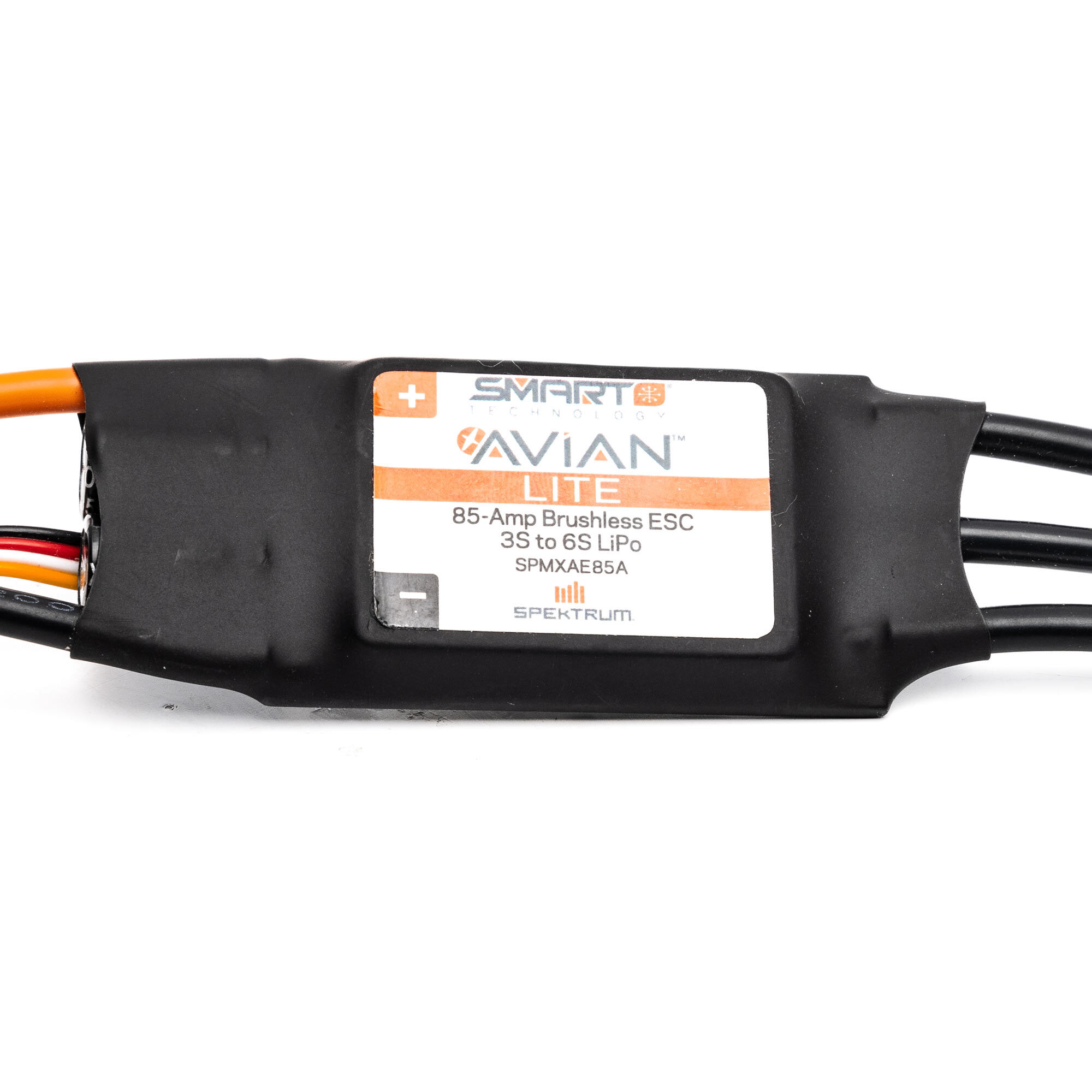 Spektrum Accessories Avian 85-Amp Smart Lite Brushless ESC, 3S-6S: IC5