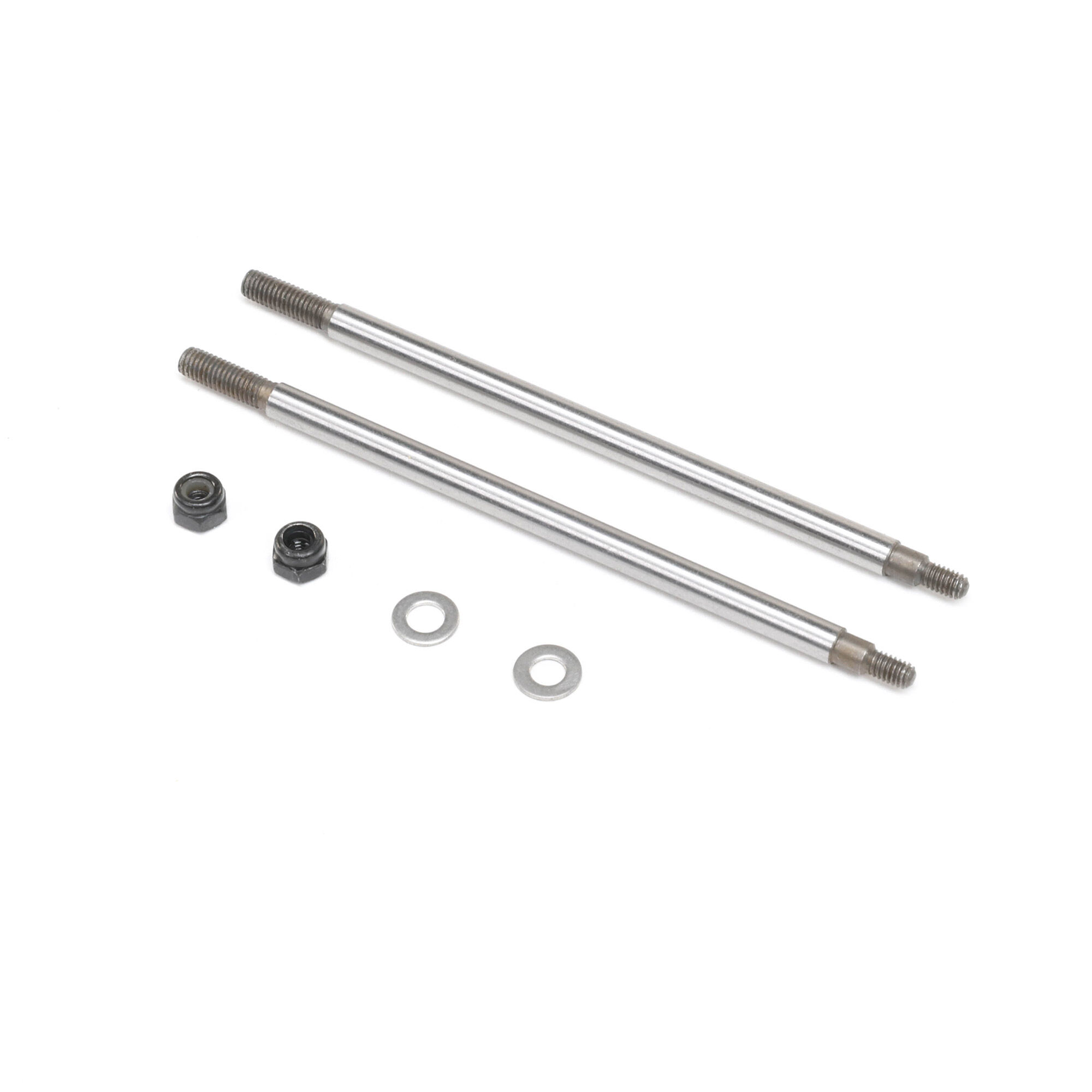 Losi Nutted Shock Shaft, F/R (2): LMT Mega
