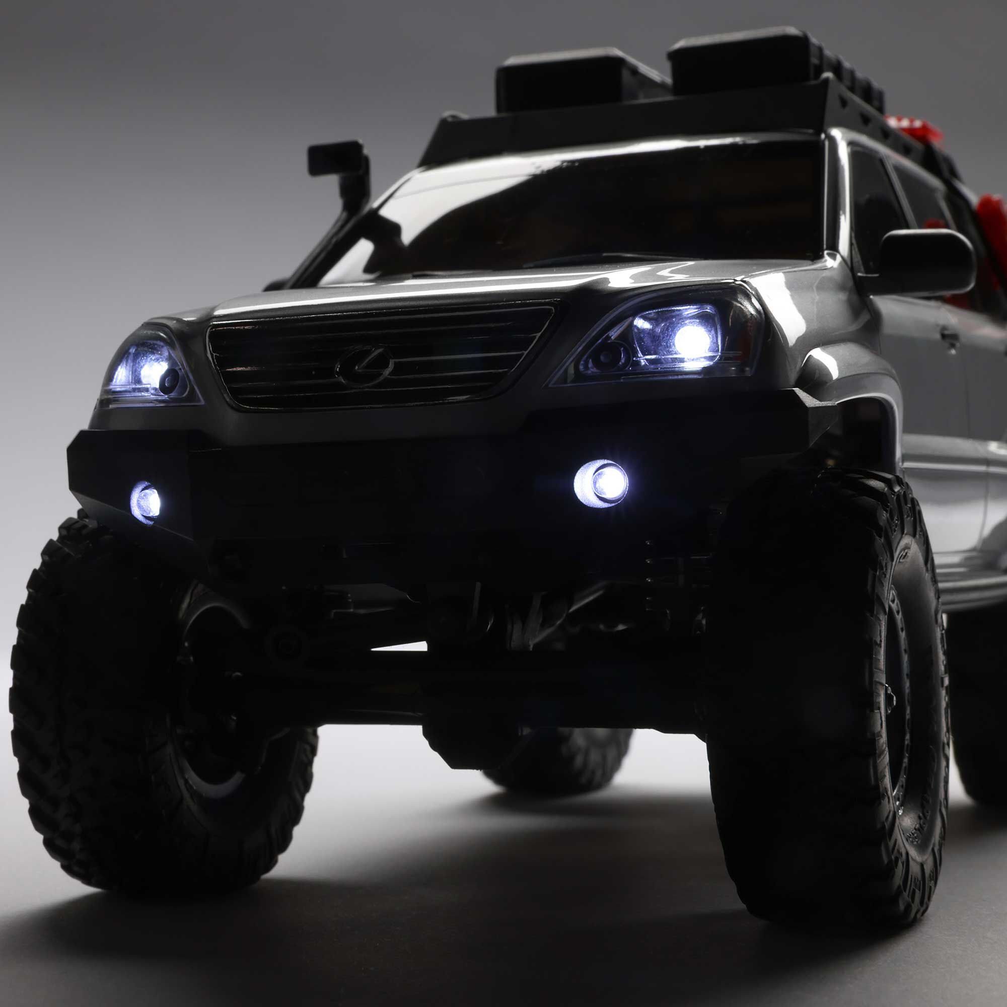 Axial 1/24 SCX24 Lexus GX 470 4X4 RTR Brushed Rock Crawler (Battery & Charger Included), White