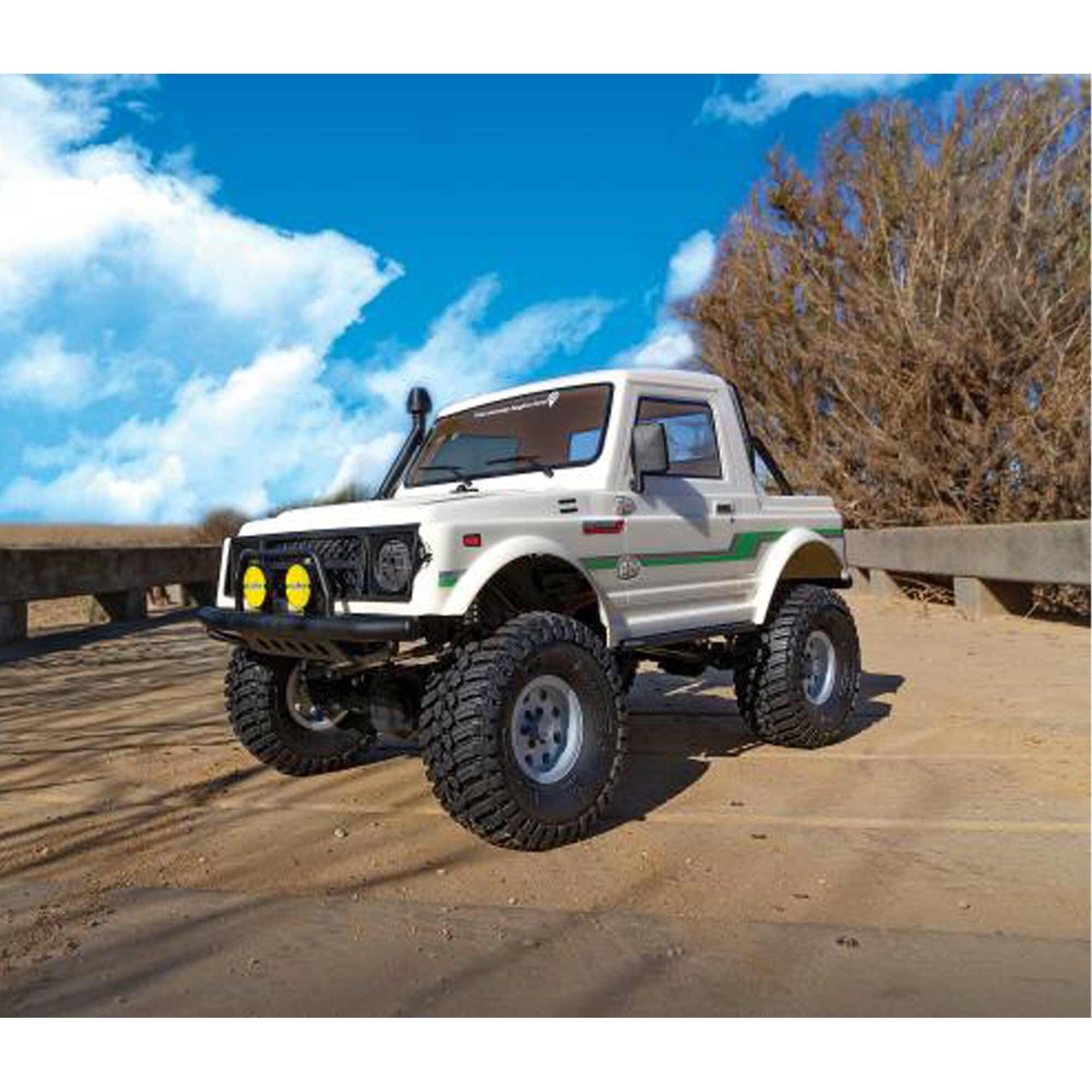 Team Associated 1/10 Enduro Bushido Brushed Trail Truck RTR, Lipo Combo, White