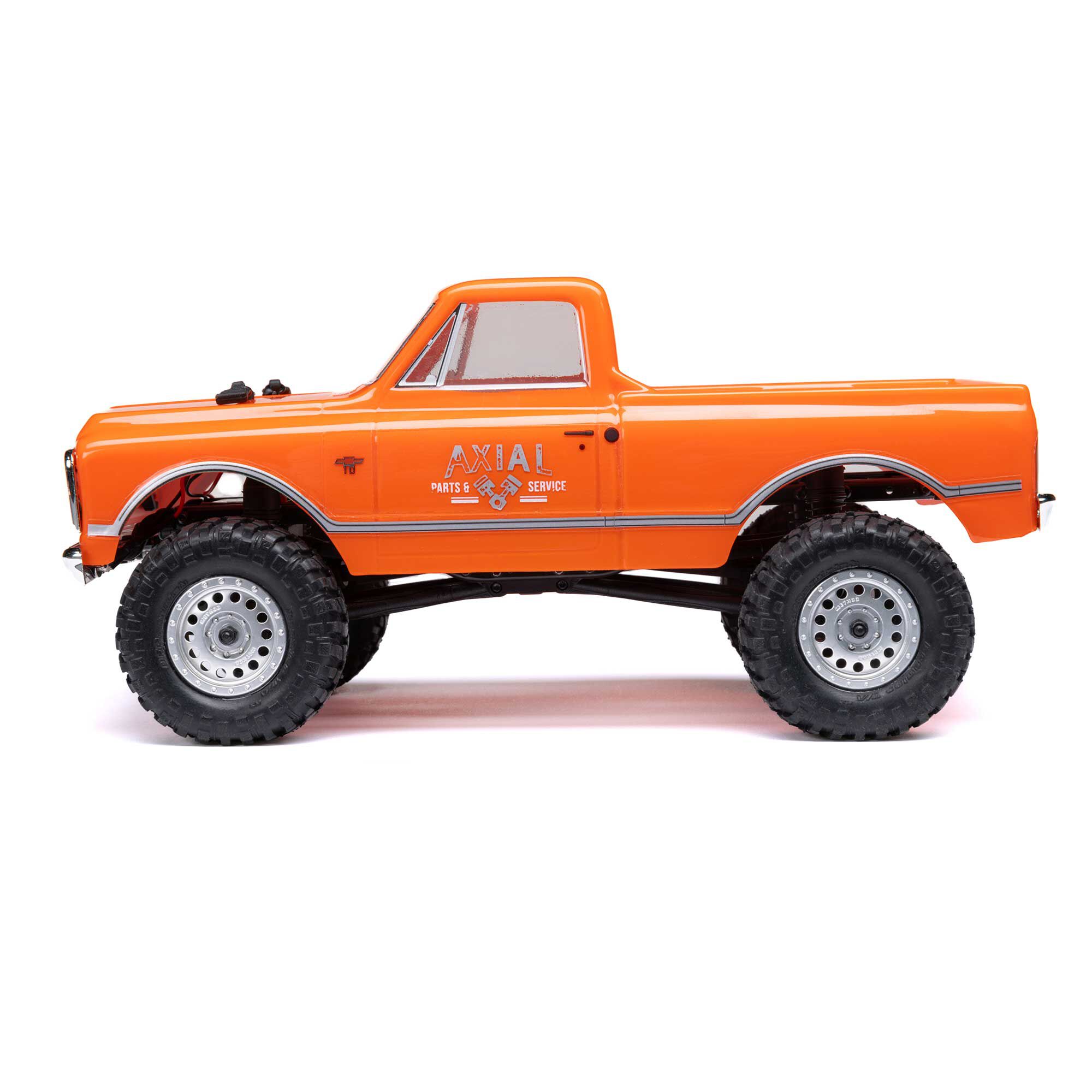 Axial 1/24 SCX24 1967 Chevrolet C10 4X4 RTR Brushed Rock Crawler (Battery & Charger Included), Orange