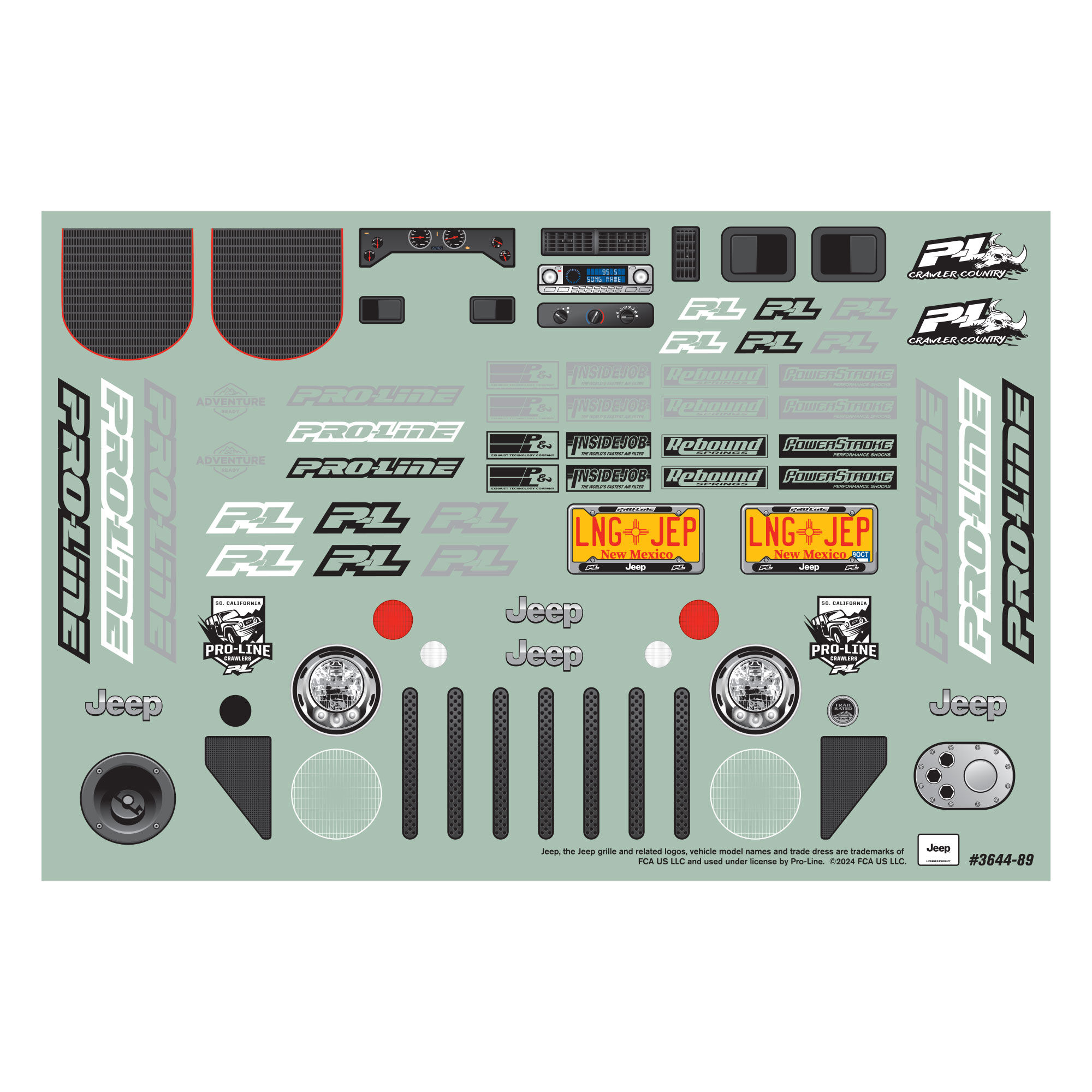 Pro-Line Racing 1/10 2004 Jeep LJ Clear Body/Trail Cage 12.3" Wheelbase Crawlers