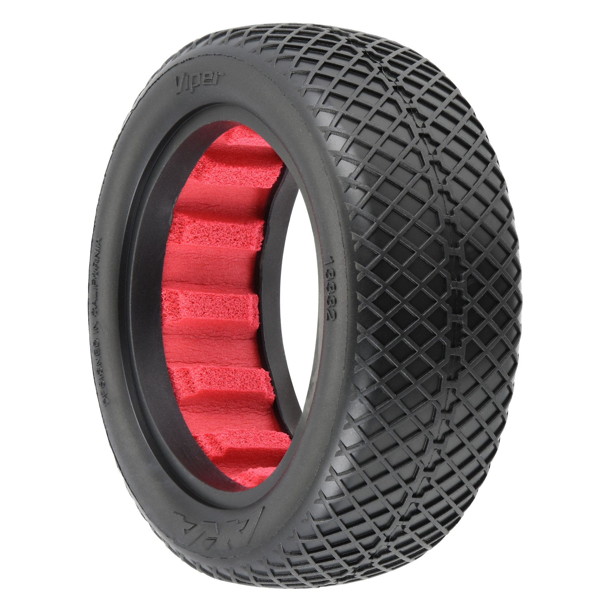 AKA PRODUCTS, INC. 1/10 Viper Super Soft Long Wear 4WD Fr 2.2" Off-Road Buggy Tires (2)