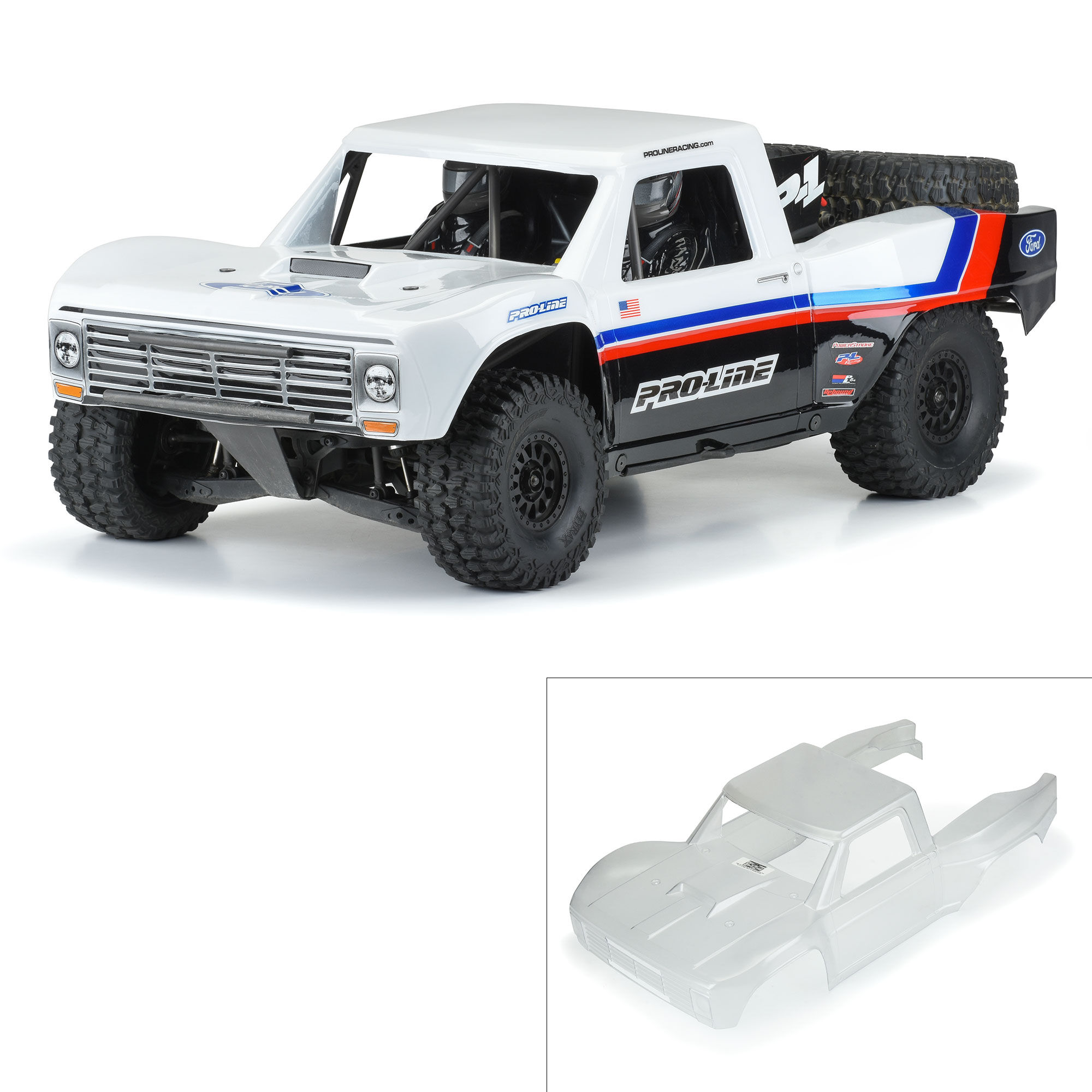 Pro-Line Racing 1/7 Pre-Cut 1967 Ford F-100 Truck Clear Body: Unlimited Desert Racer