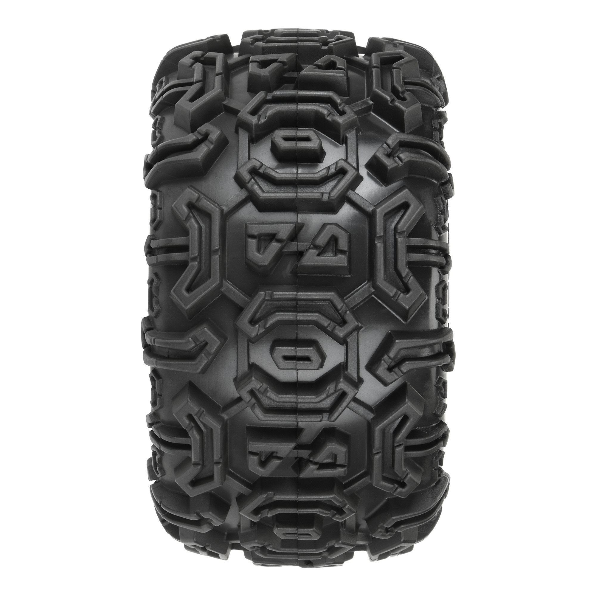 Duratrax 1/10 Warthog F/R 2.8" Monster Truck Tires MTD 12mm Black Ripper (2)