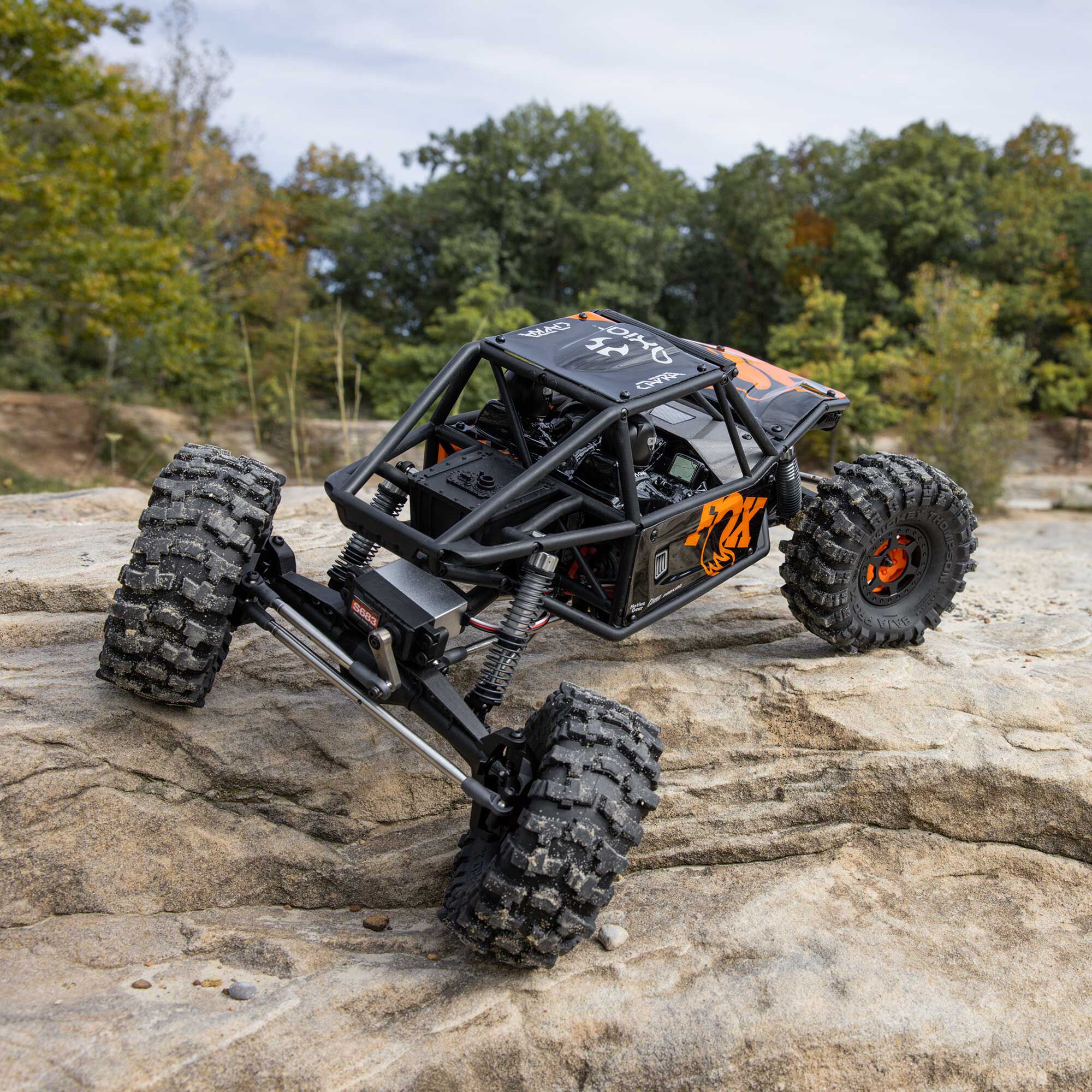 Axial 1/10 UTB10 Capra 1.9 4WS 4X4 Unlimited Trail Buggy Brushed RTR, Orange