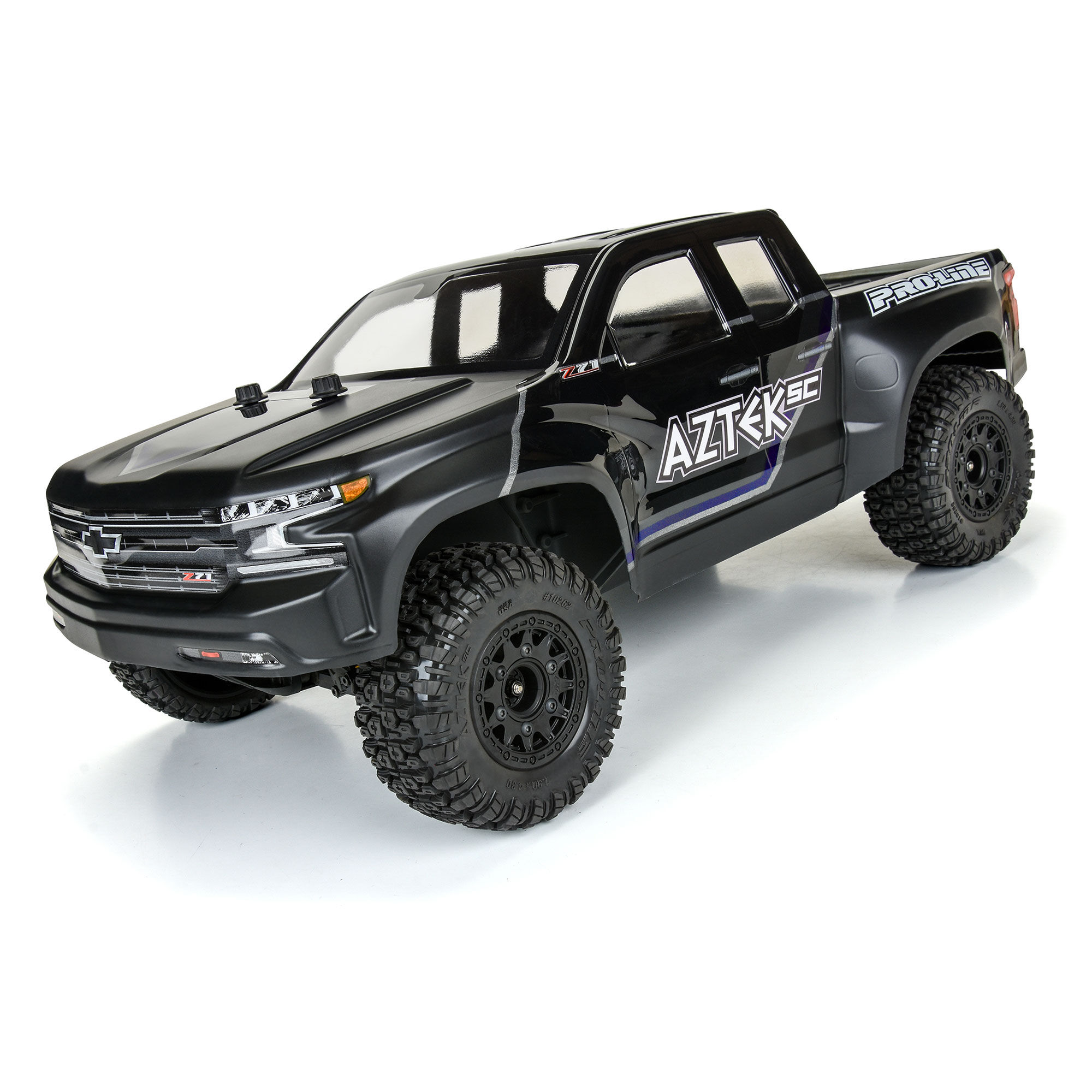 Pro-Line Racing 1/10 Aztek M2 F/R 2.2"/3.0" SC MTD 12mm & 14mm Black Raid Wheels (2)