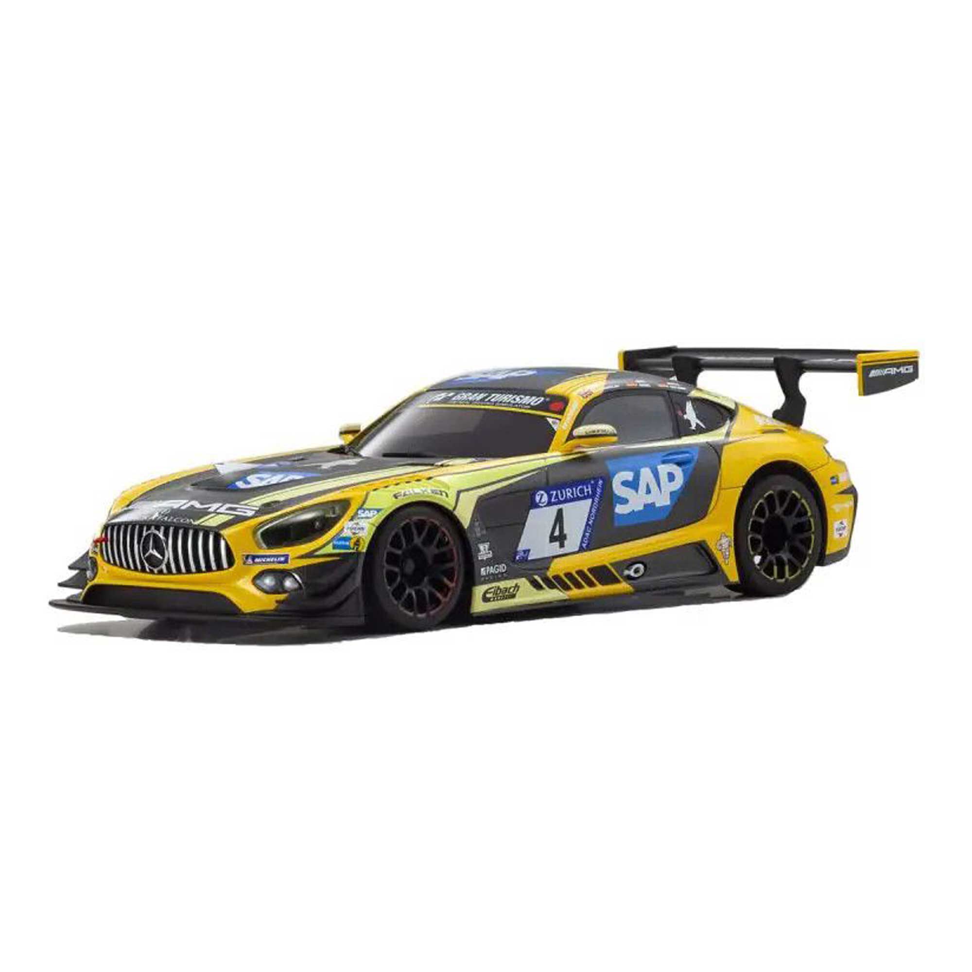 Kyosho 1/28 2018 Mercedes-AMG GT3 MINI-Z RWD RTR, No.4 24H Nurburgring