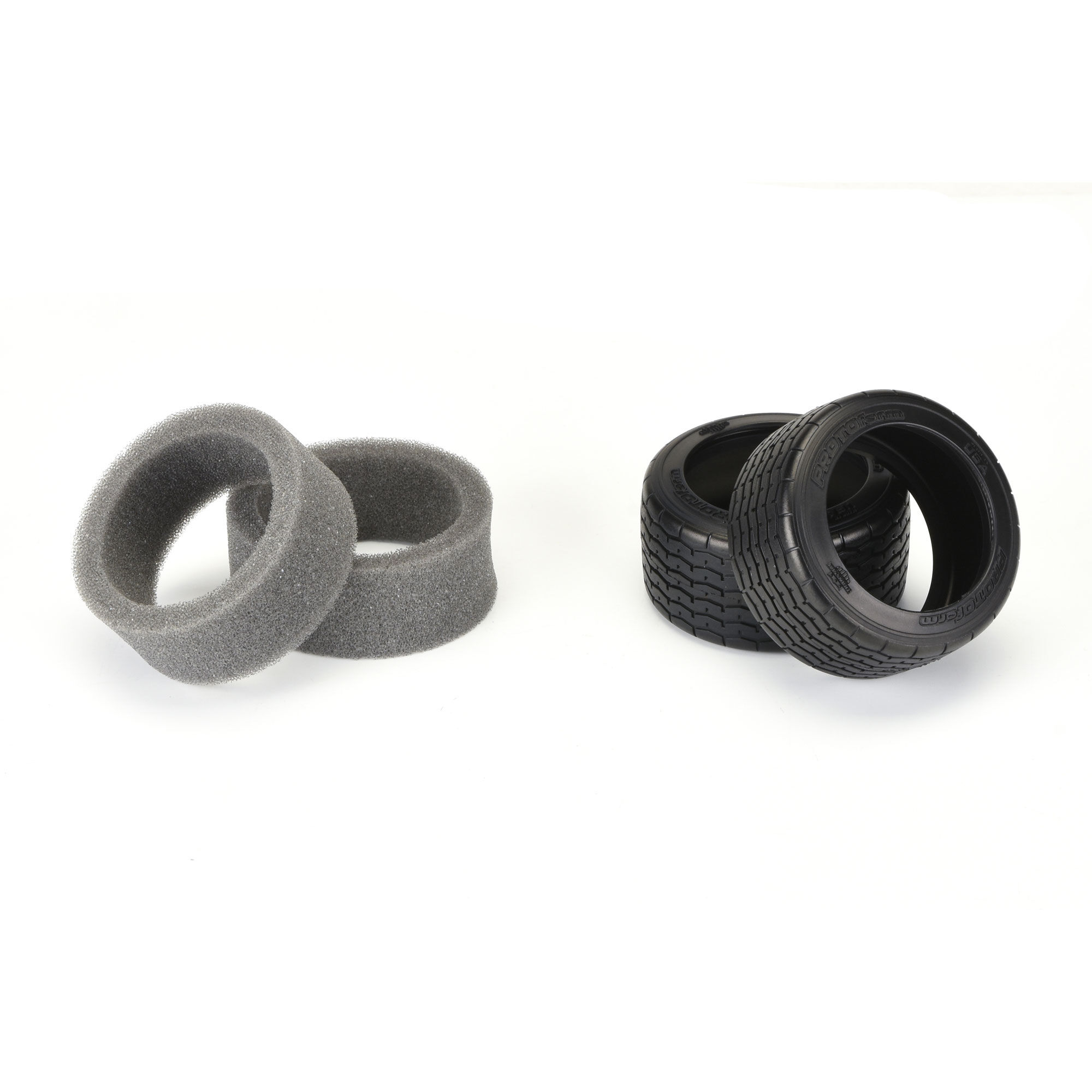 PROTOform 1/10 PROTOform VTA Rear 31mm VTA Tires Mounted 12mm Black Wheels (2)