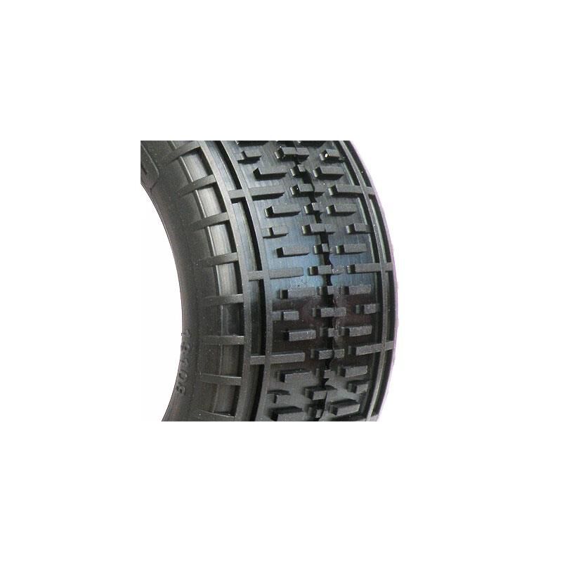 AKA PRODUCTS, INC. 1/10 Rebar Rear Tires, Super Soft with Red Inserts (2): Buggy