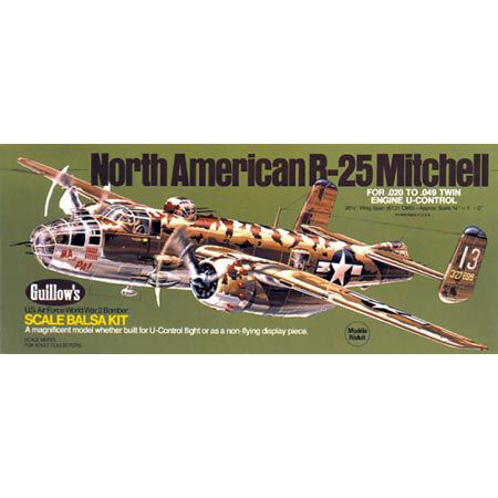 Guillow North American B25 Mitchell Kit, 28"