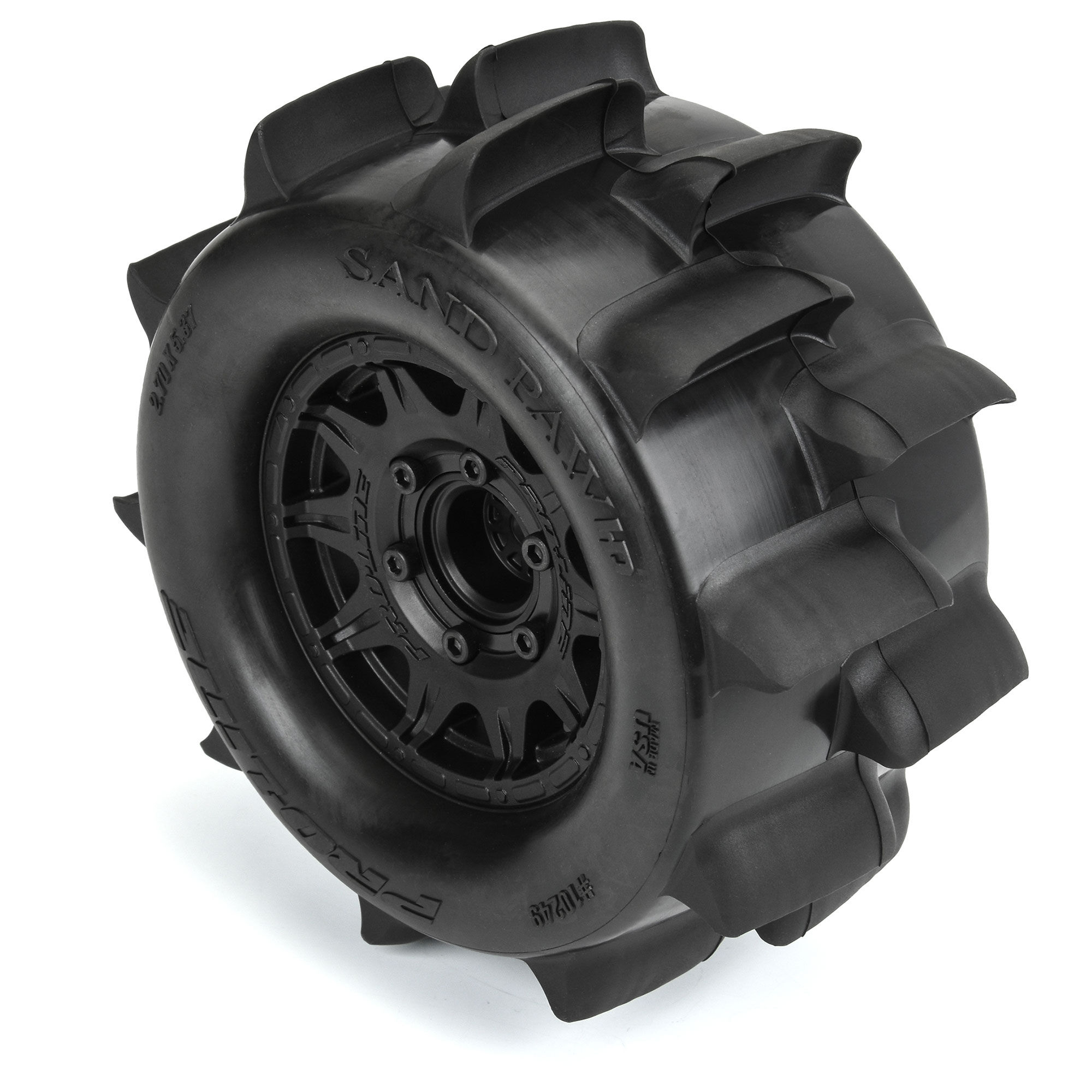 Pro-Line Racing 1/10 Sand Paw HP BELTED F/R 2.8" MT Tires MTD 12/14mm Black Raid (2)