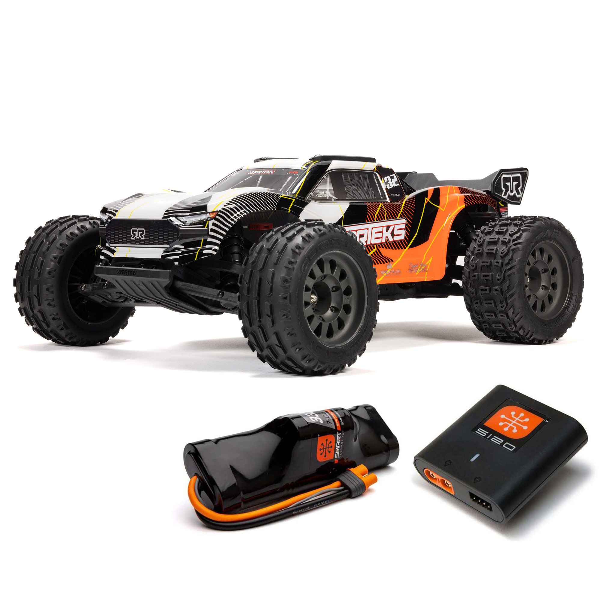 ARRMA 1/10 VORTEKS 2WD RTR Brushed Stadium Truck (Battery & Charger Included), Orange