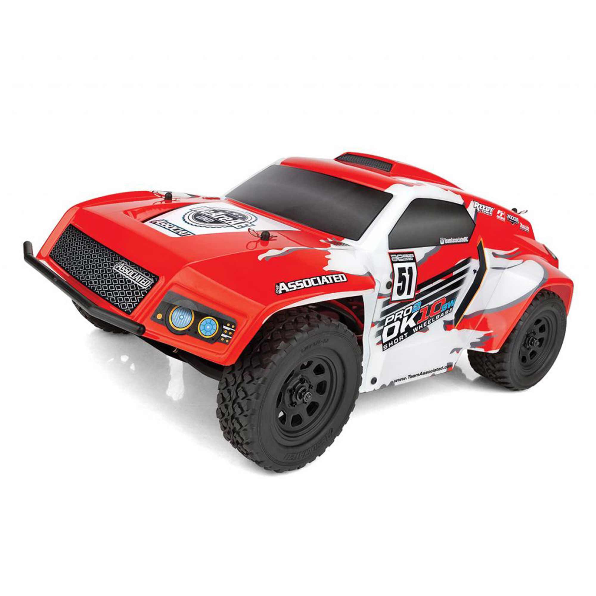 Team Associated 1/10 Pro2 DK10SW Dakar 2WD Buggy RTR, LiPo Combo, Red/White