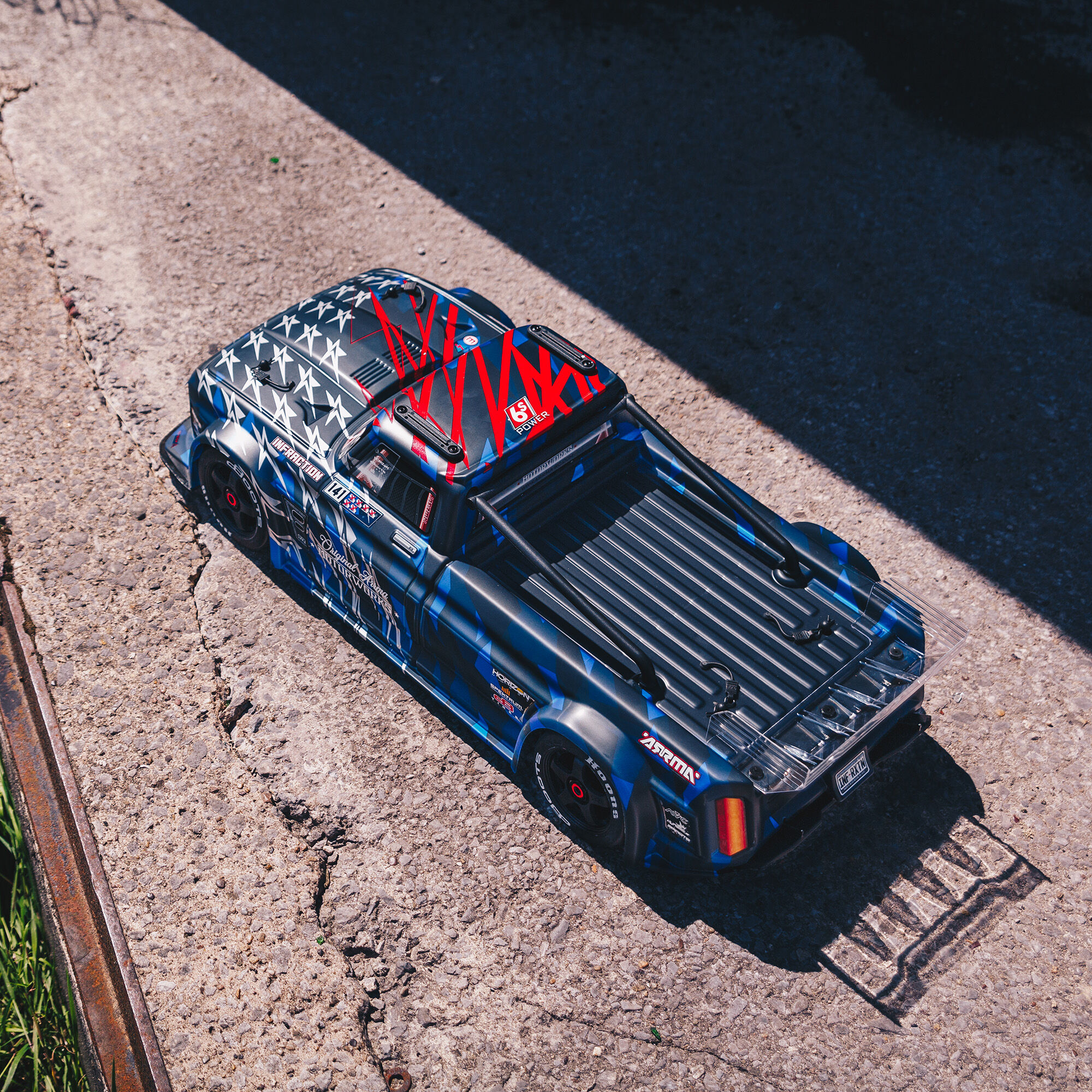 ARRMA 1/7 INFRACTION 6S AVC 4X4 RTR Brushless All-Road Street Bash, Blue