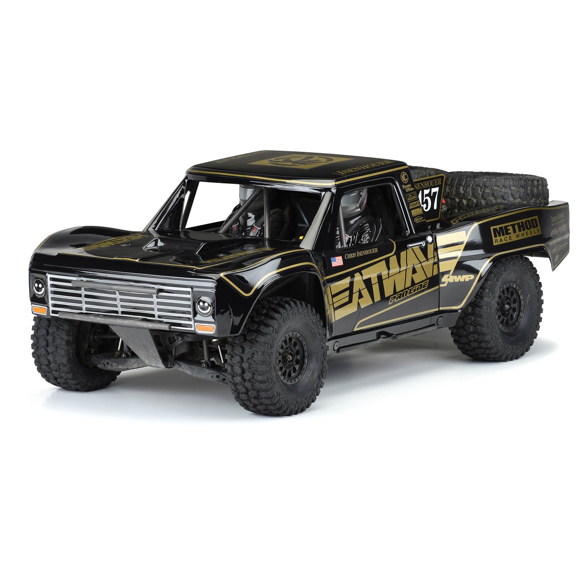 Pro-Line Racing 1/7 Pre-Cut 1967 Ford F-100 Heat Wave Black: Unlimited Desert Racer
