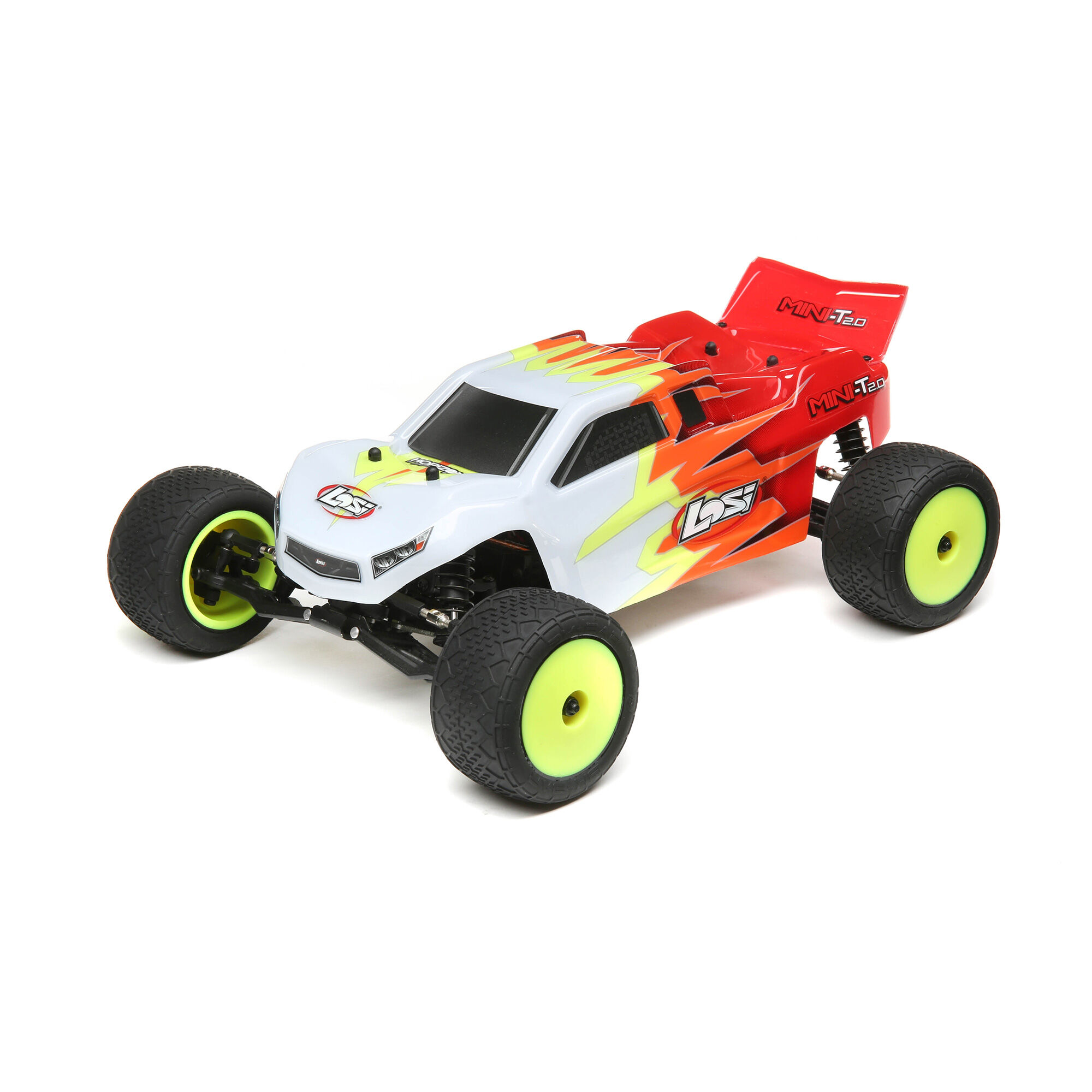 Losi 1/18 Mini-T 2.0 2S 2WD RTR Brushed Stadium Truck (Battery & Charger included), Red