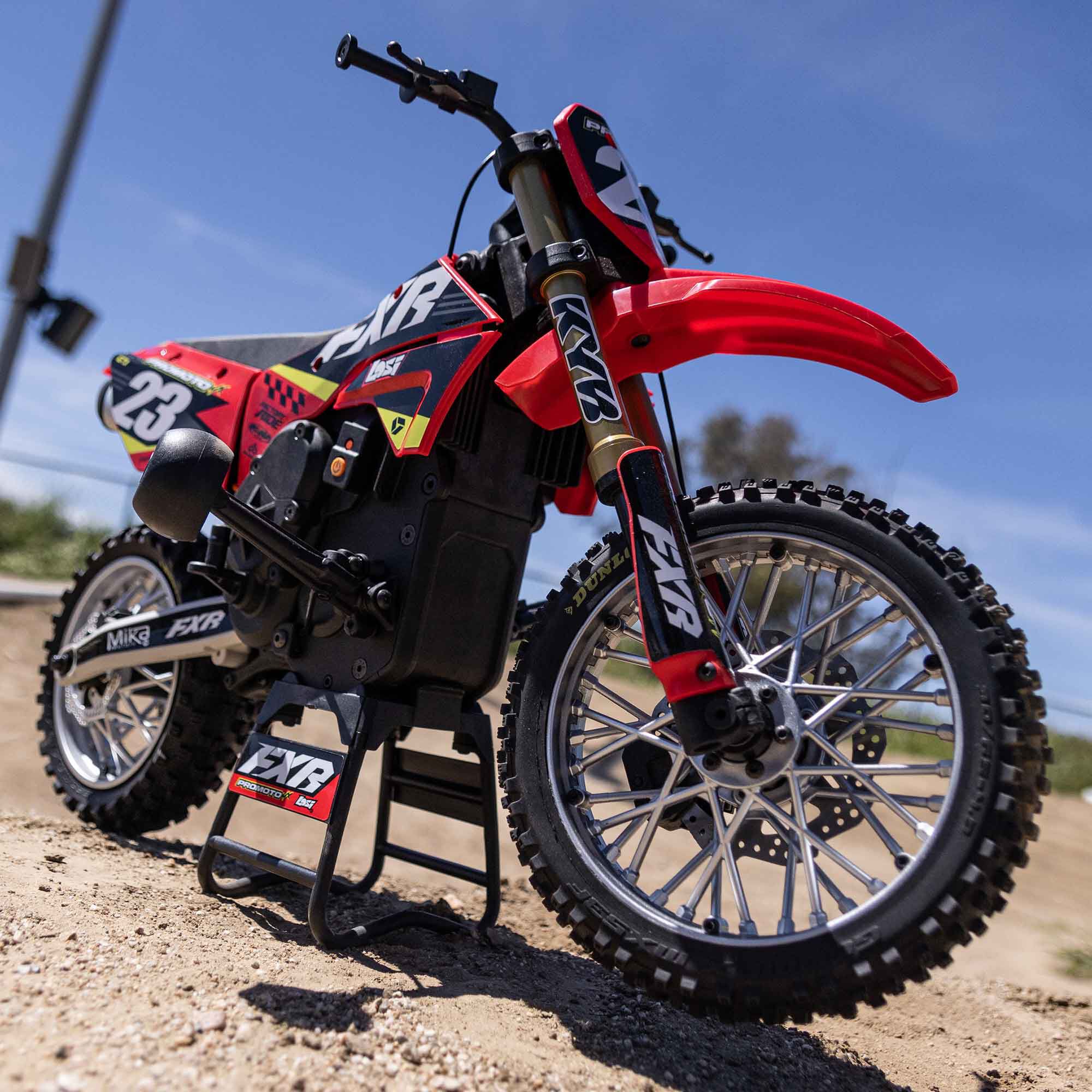 Losi 1/4 Promoto-MX FXR 2S RTR Brushless Motorcycle, Red