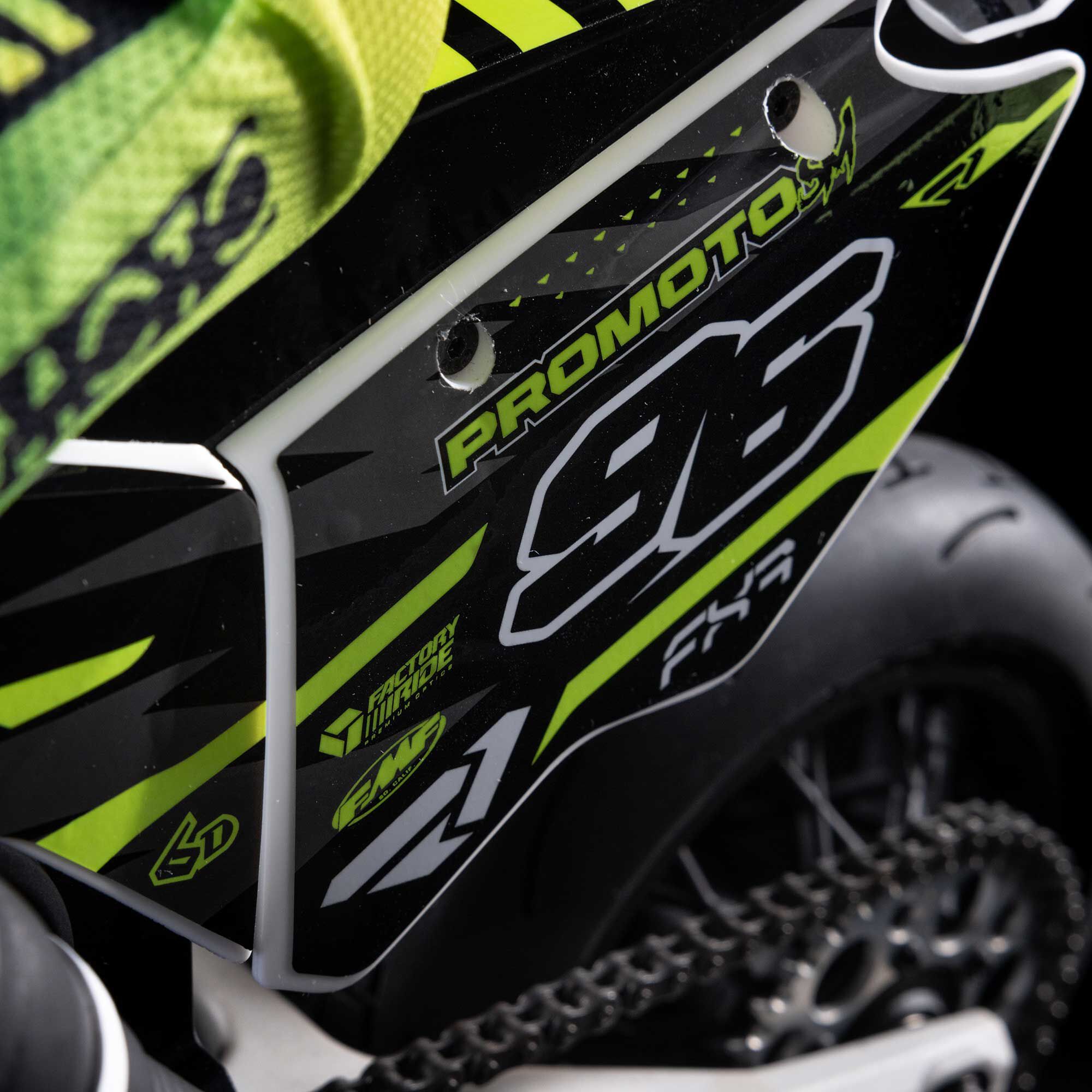 Losi 1/4 Promoto-SM FXR Supermoto Motorcycle RTR (Battery and Charger Included), White