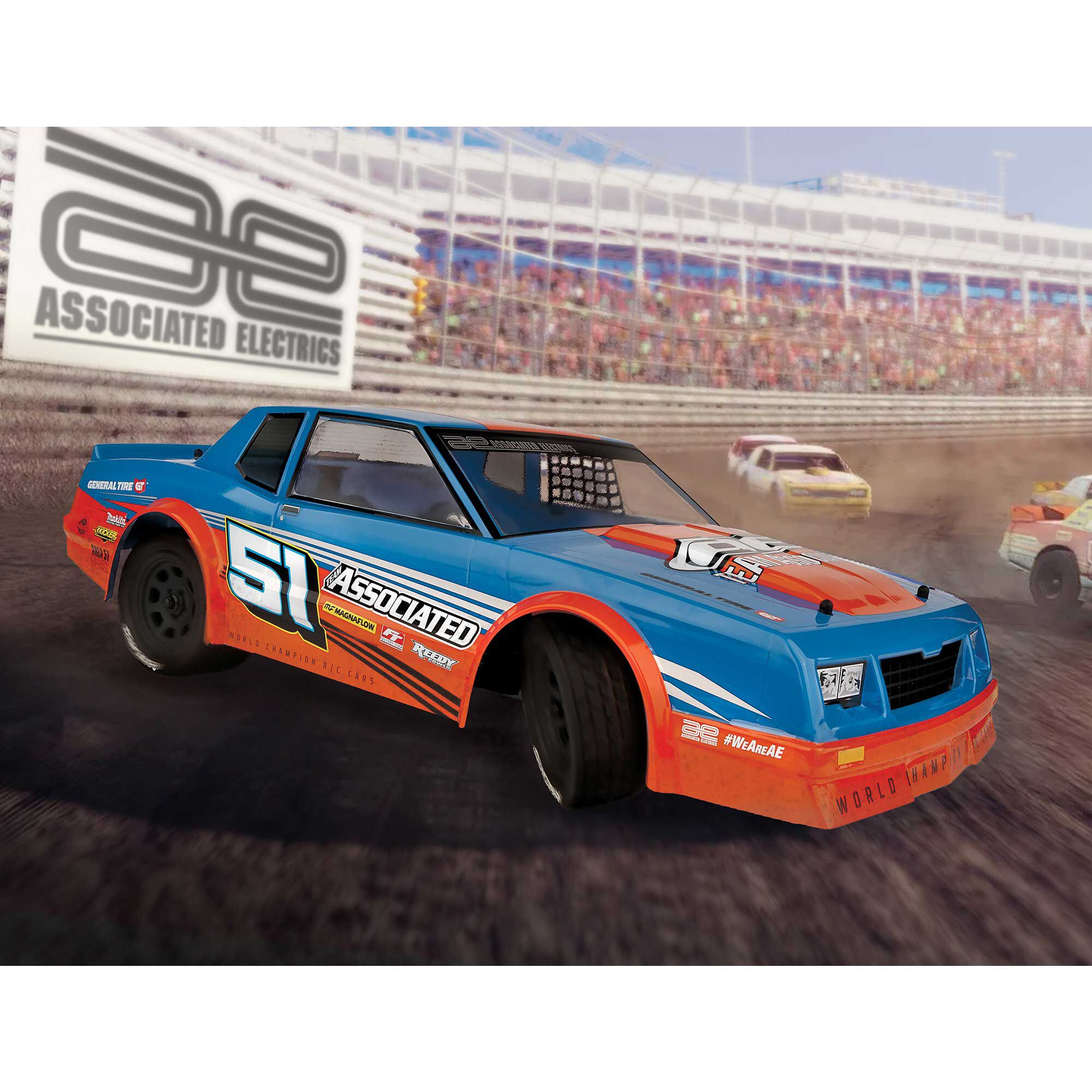 Team Associated 1/10 SR10M 2WD Dirt Oval RTR LiPo Combo, Blue