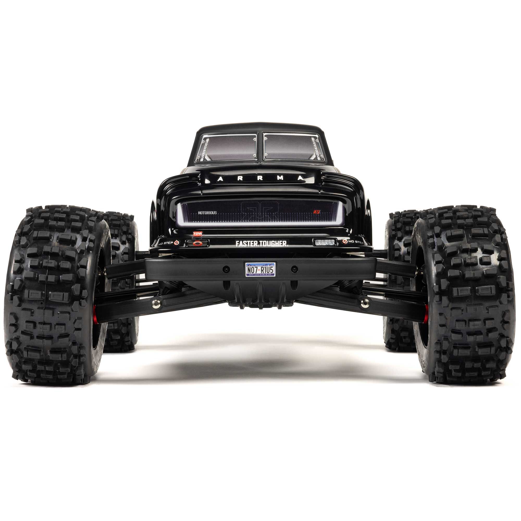 ARRMA 1/8 NOTORIOUS 6S 4X4 RTR Brushless Stunt Truck, Black