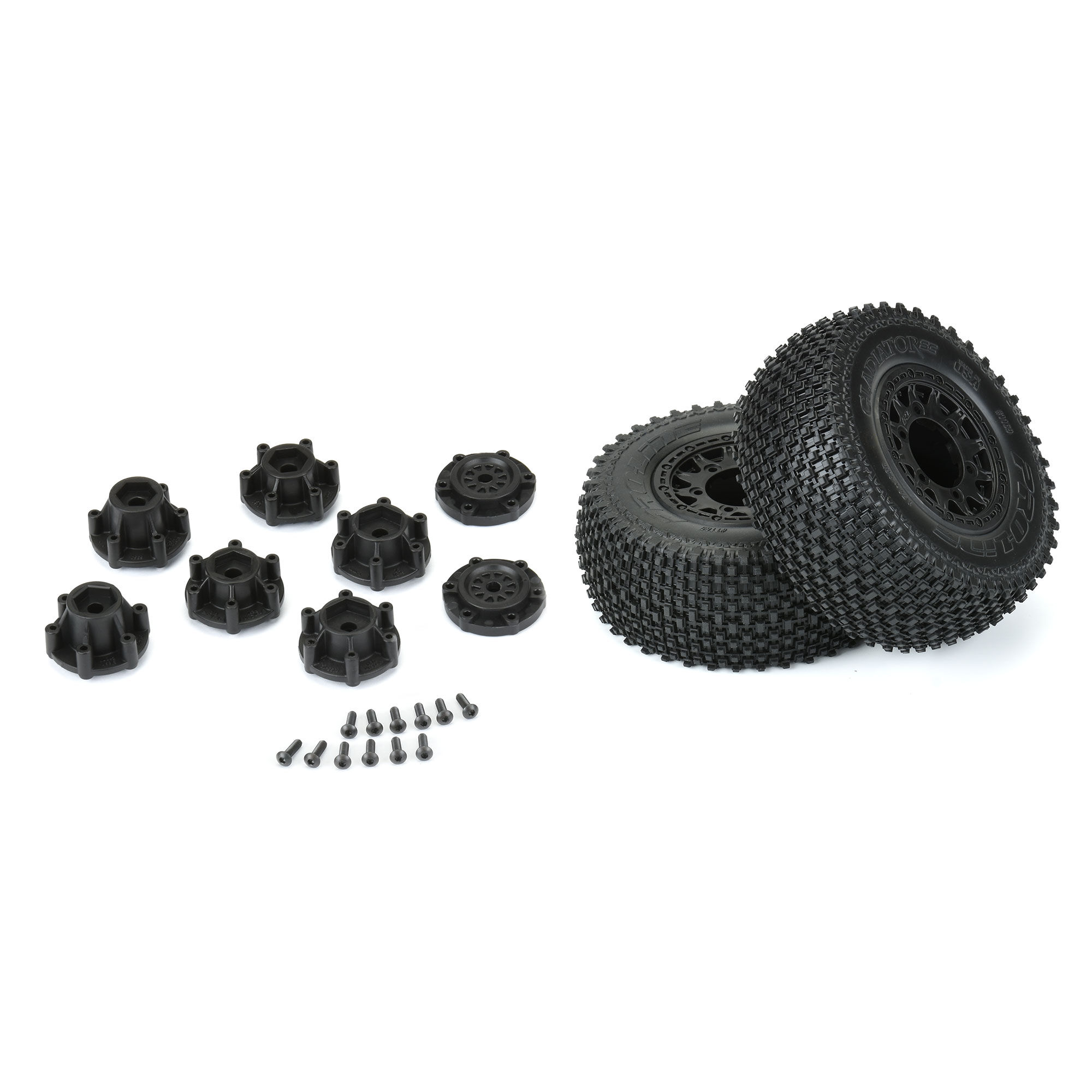 Pro-Line Racing 1/10 Gladiator M3 Front/Rear 2.2"/3.0" SC Mounted 12mm Blk Raid (2)