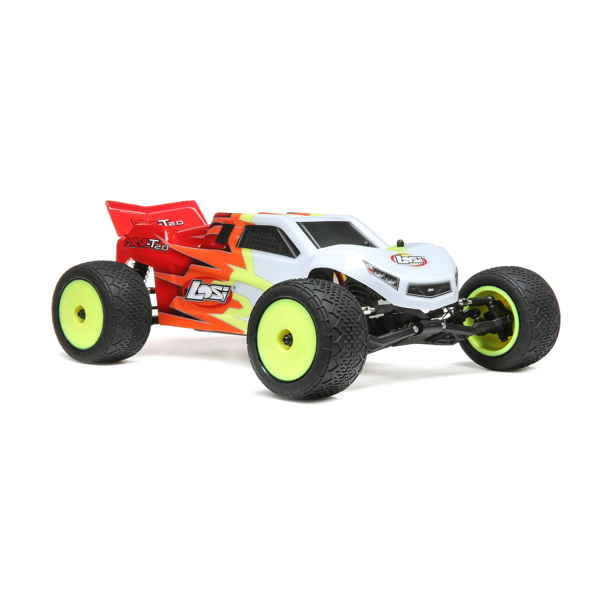 Losi 1/18 Mini-T 2.0 2S 2WD RTR Brushed Stadium Truck (Battery & Charger included), Red