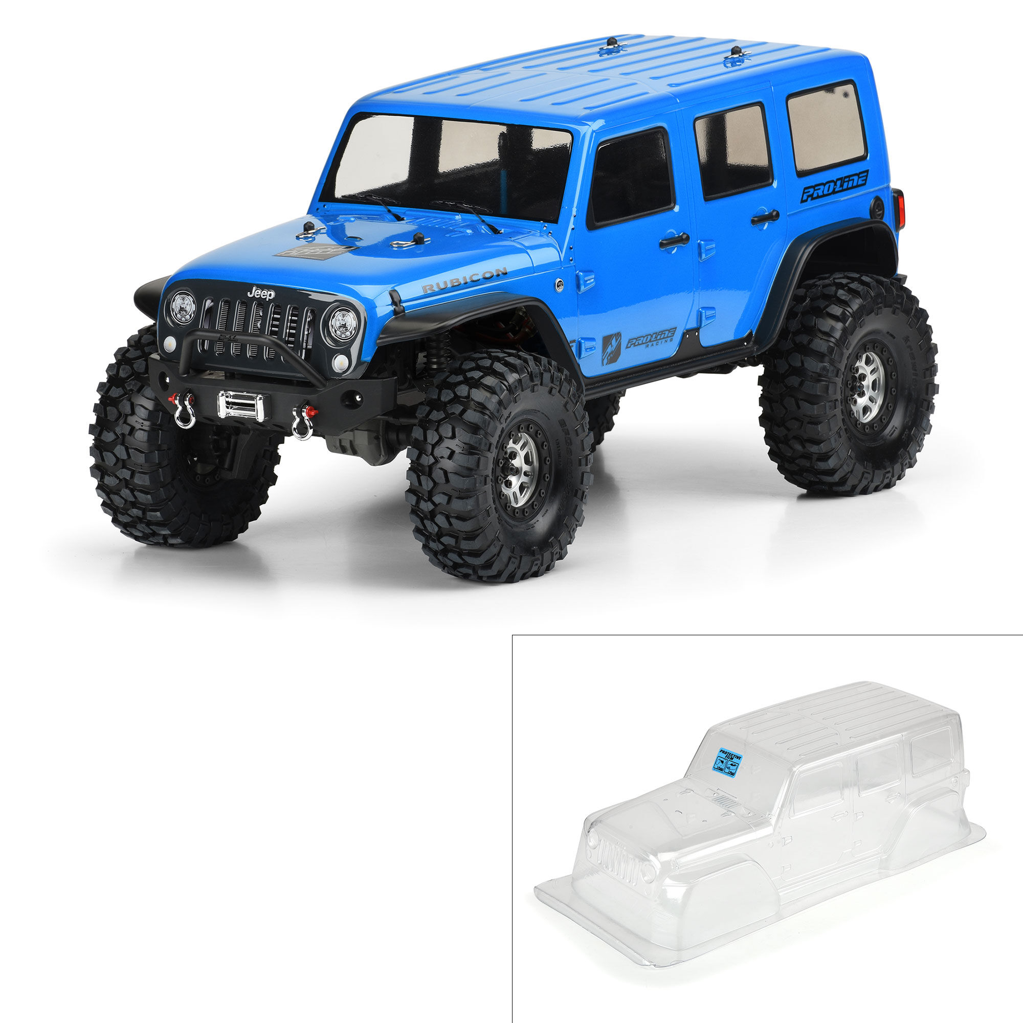 Pro-Line Racing 1/10 Jeep Wrangler Unlimited Rubicon Clr Body 12.8" WB TRX-4