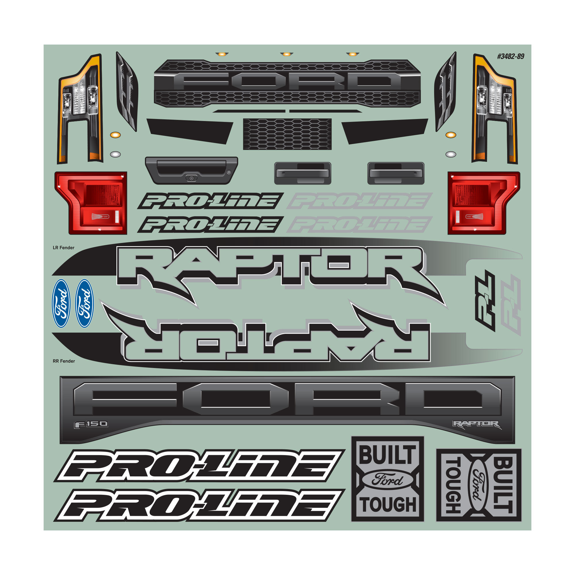 Pro-Line Racing 1/5 Pre-Cut 2017 Ford F-150 Raptor Clear Body: X-MAXX