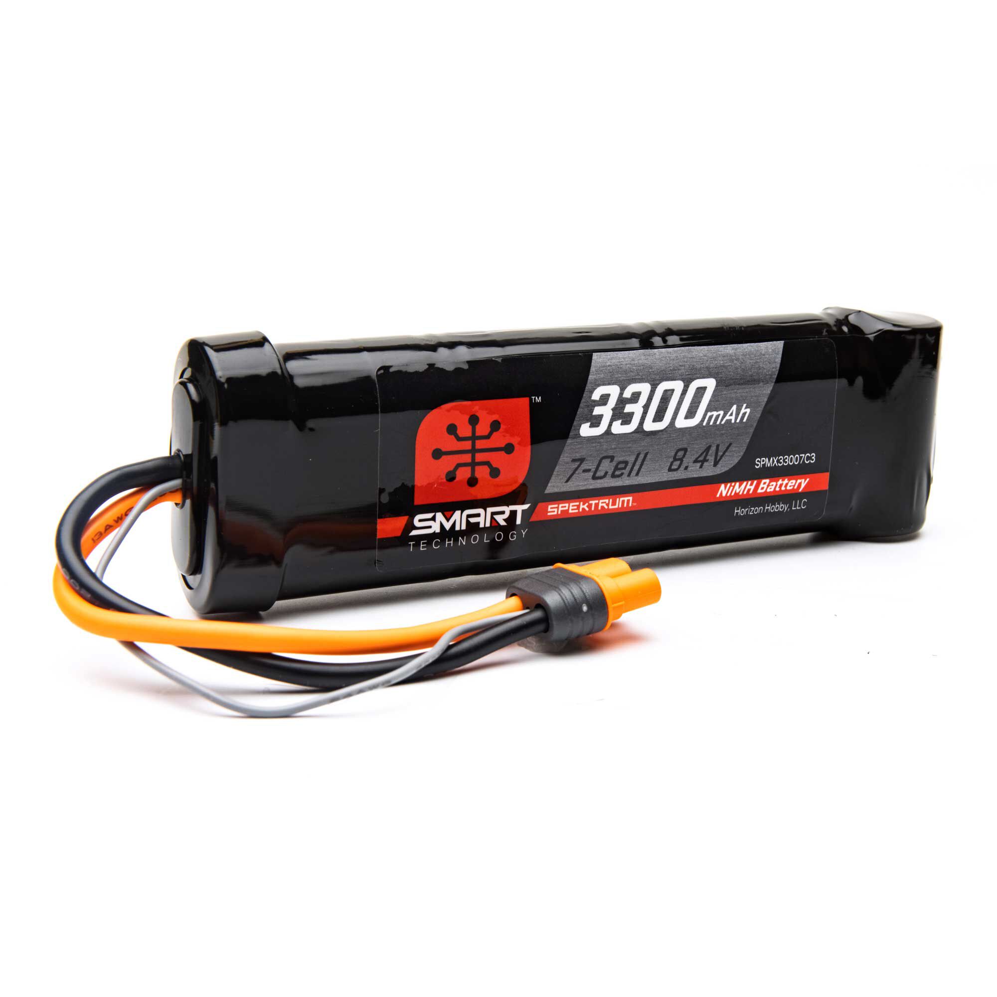 Spektrum Accessories 8.4V 3300mAh 7-Cell Smart NiMH Battery: IC3
