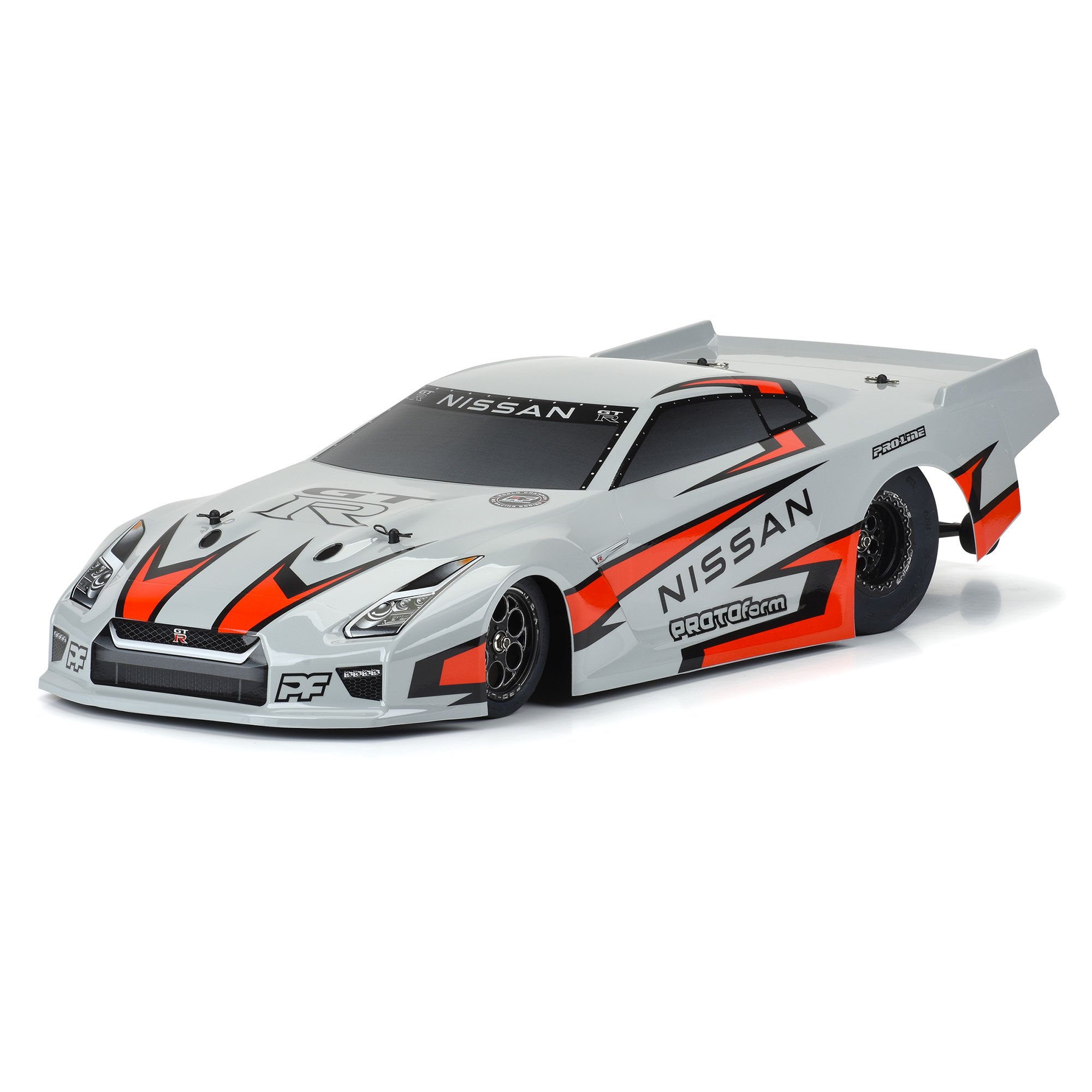 PROTOform 1/10 Nissan GT-R R35 Pro Mod Tough-Color Gray Body: Drag Car