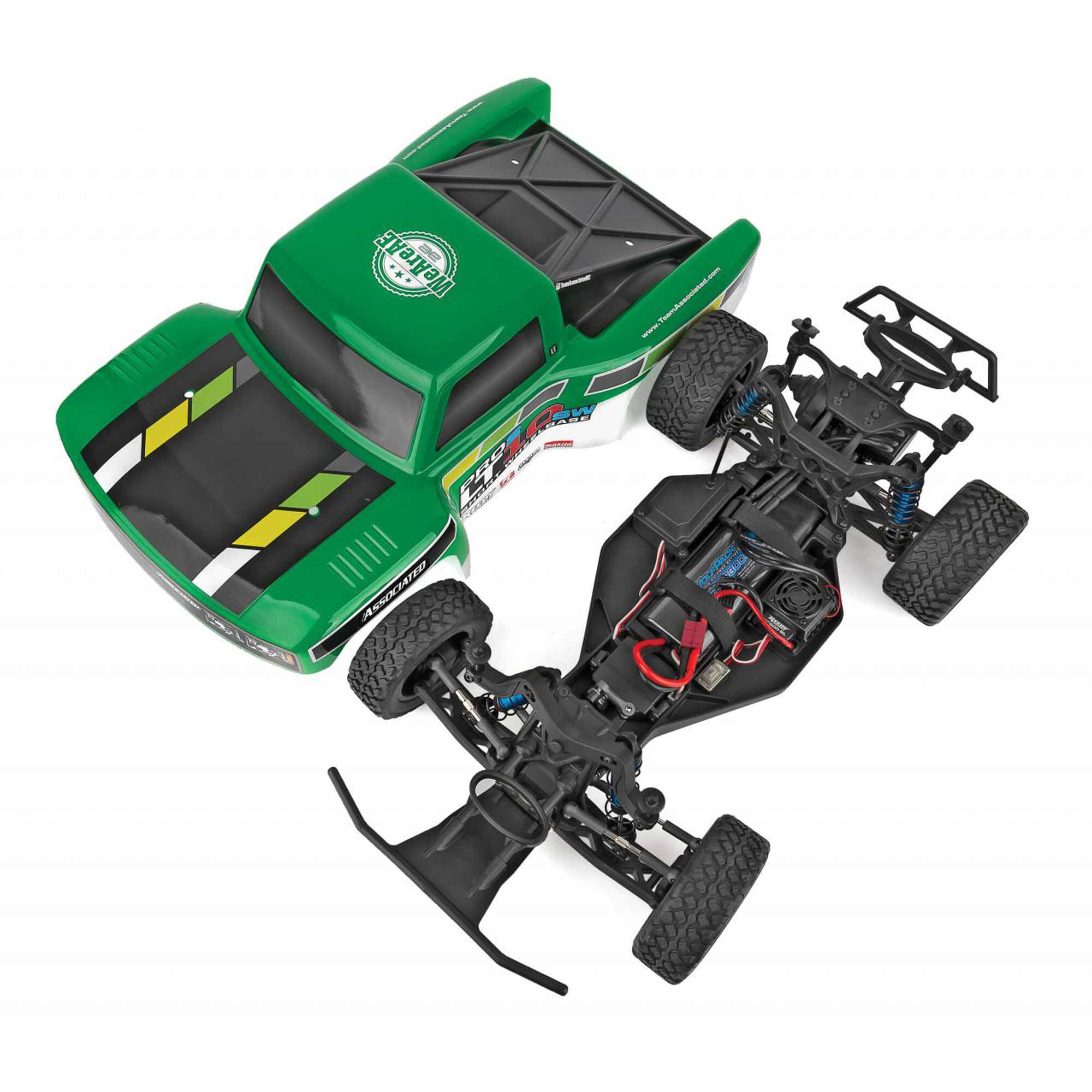 Team Associated 1/10 Pro2 LT10SW Short Course Truck RTR, Green