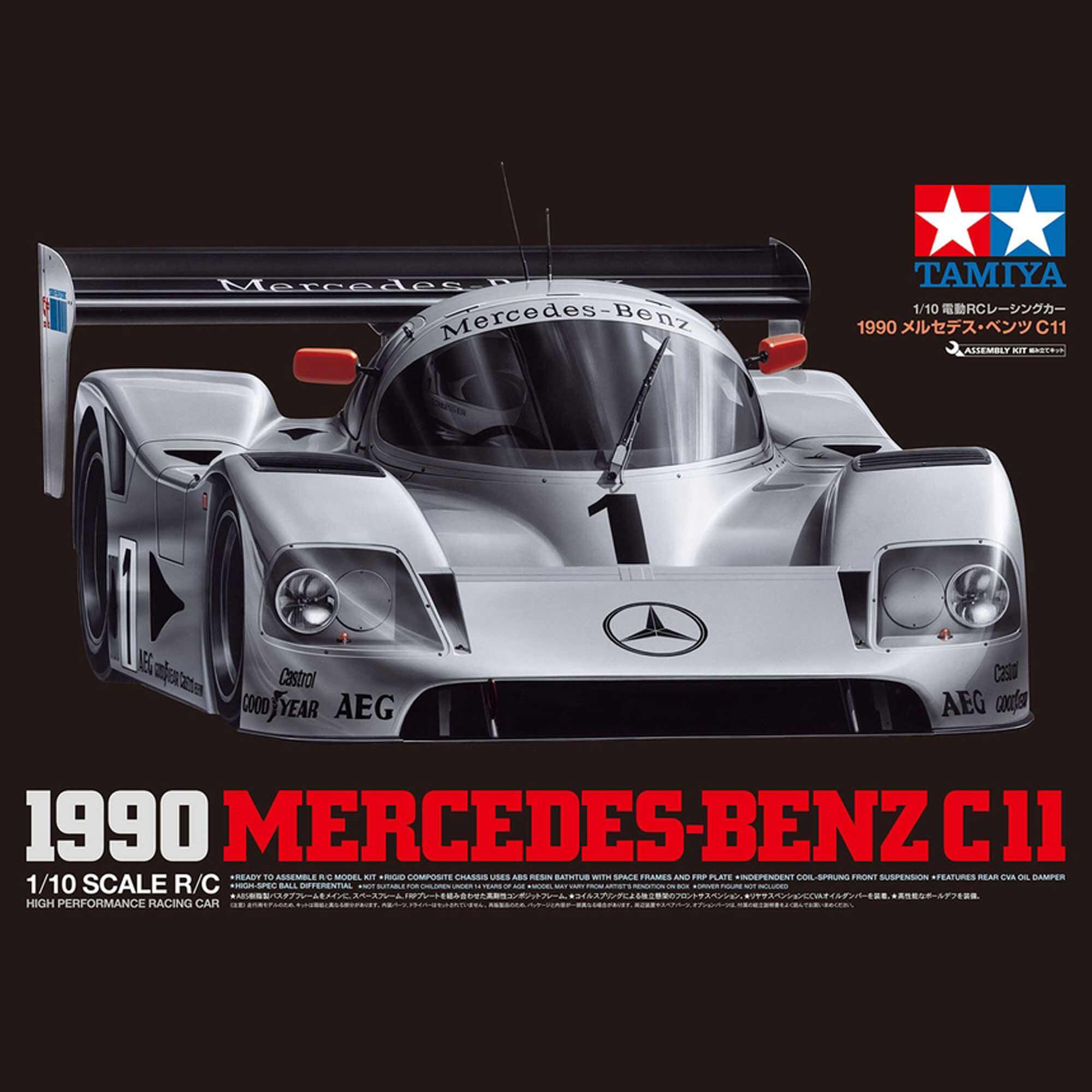 Tamiya 1/10 1990 Mercedes-Benz C 11 2WD On-Road Touring Kit (Limited Edition)