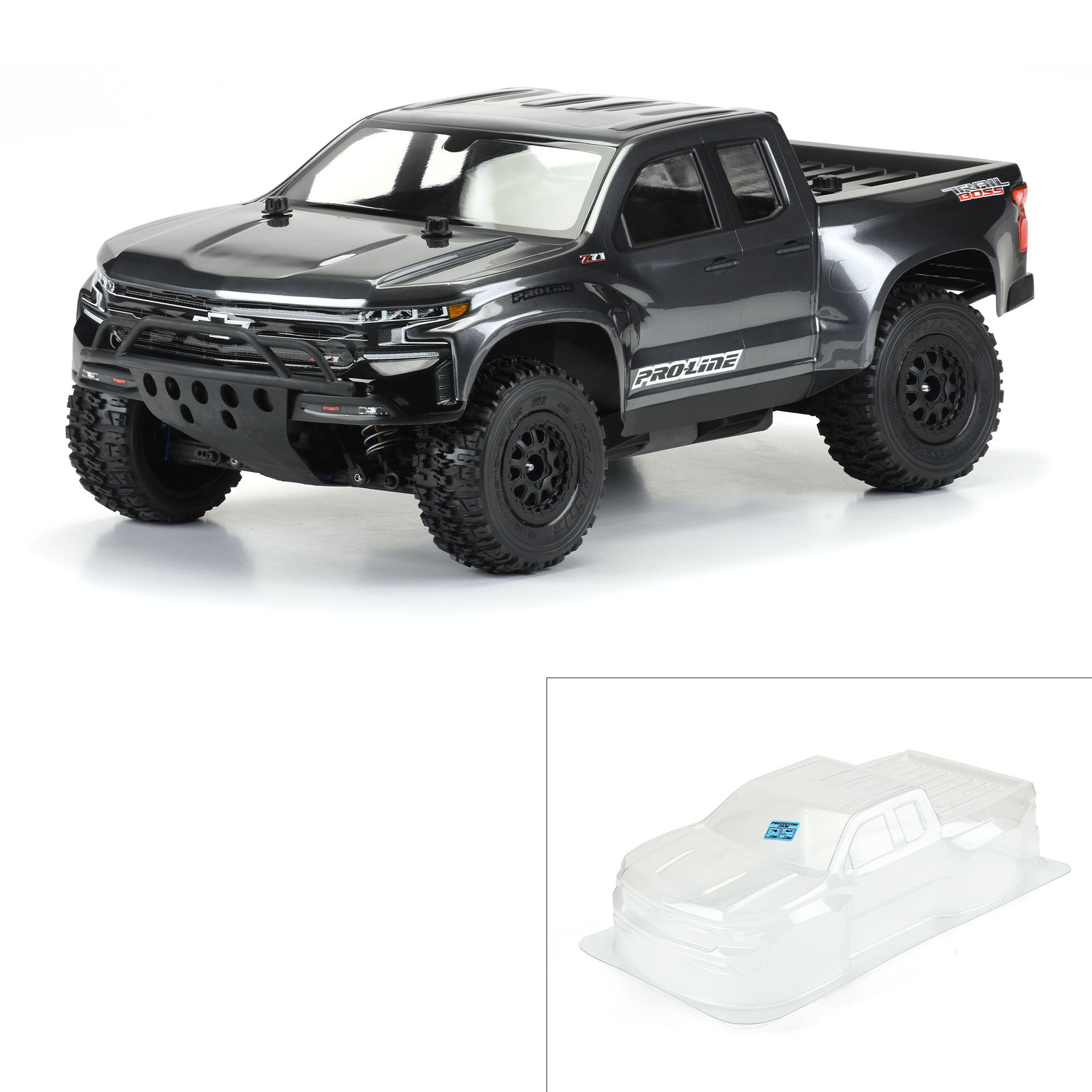 Pro-Line Racing 1/10 2019 Chevy Silverado Z71 Trail Boss Clear Body: Short Course