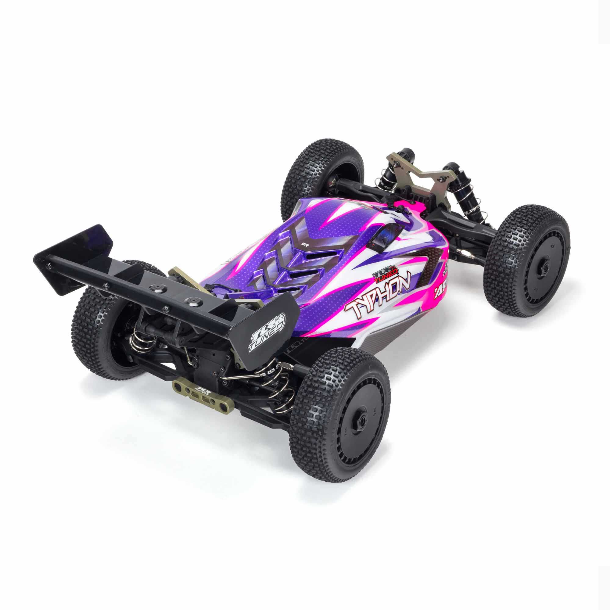 ARRMA 1/8 TYPHON 6S TLR Tuned 4X4 Roller Brushless Buggy, Pink/Purple