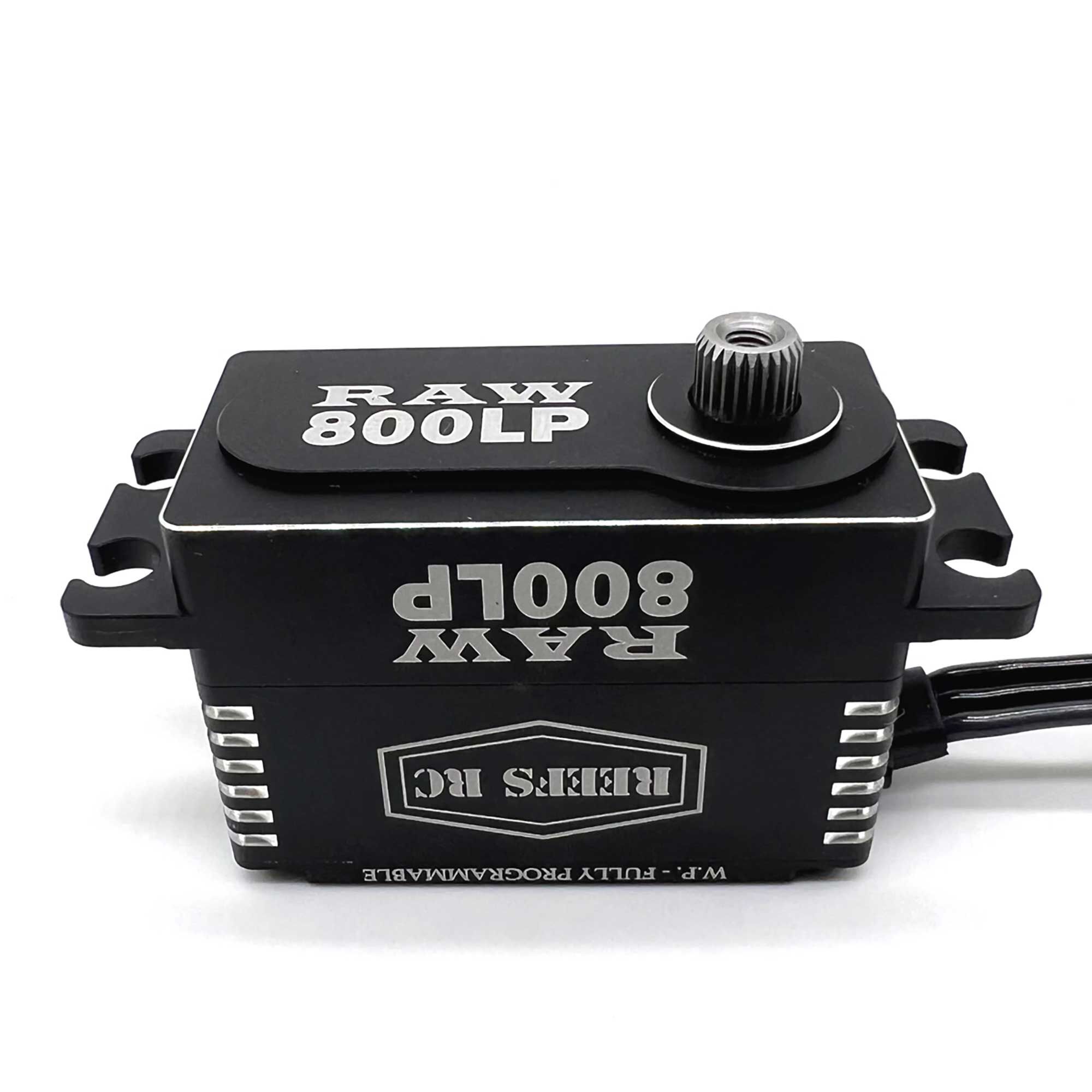 REEFS RC RAW 800LP Low Profile Digital Metal Gear Waterproof Programmable Servo, Black